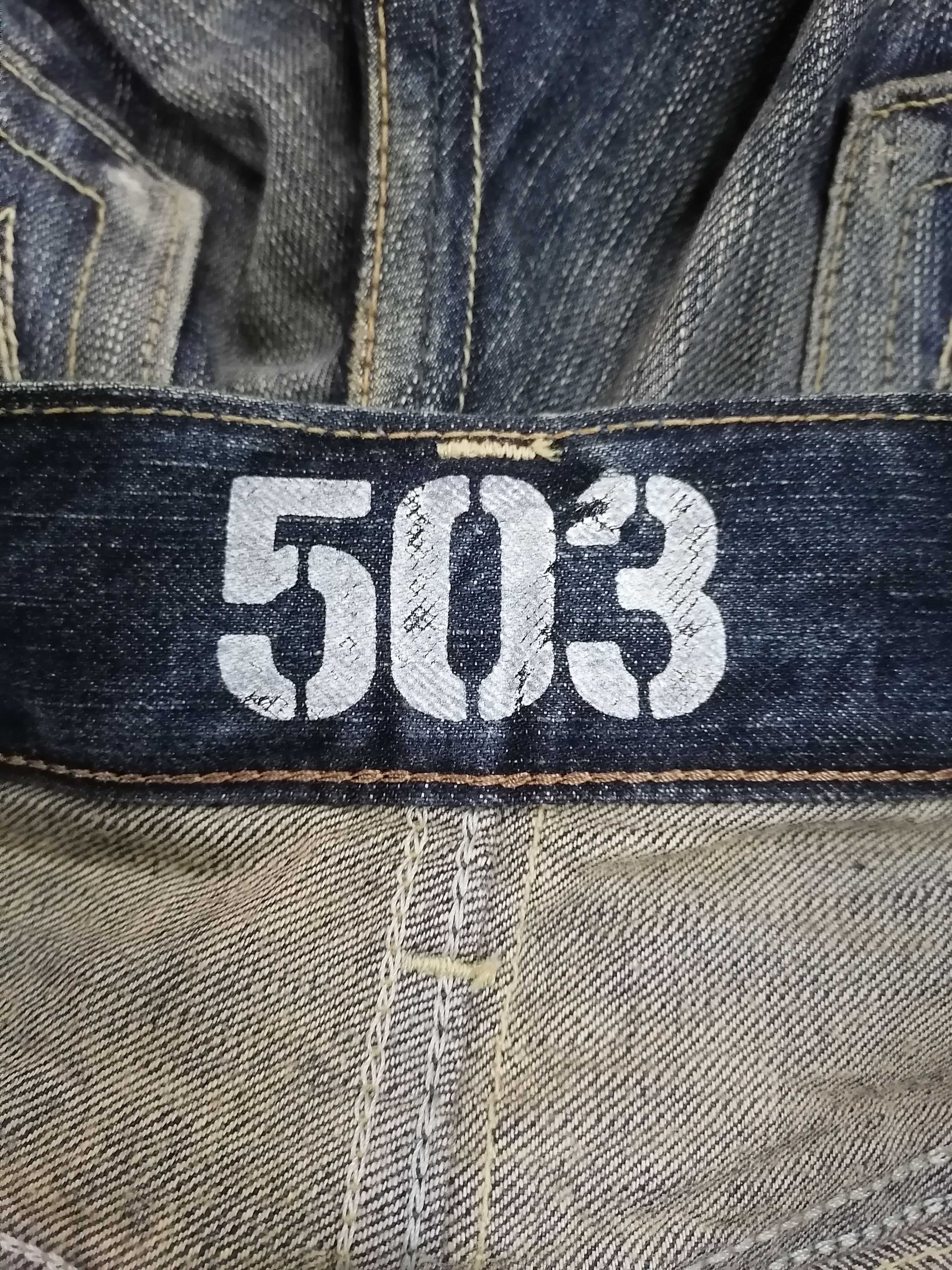 Hysteric Glamour Hot Item🔥Edwin Flare 503 Blue Trip Distressed Denim Pants⚡ Size US 32 / EU 48 - 9 Thumbnail