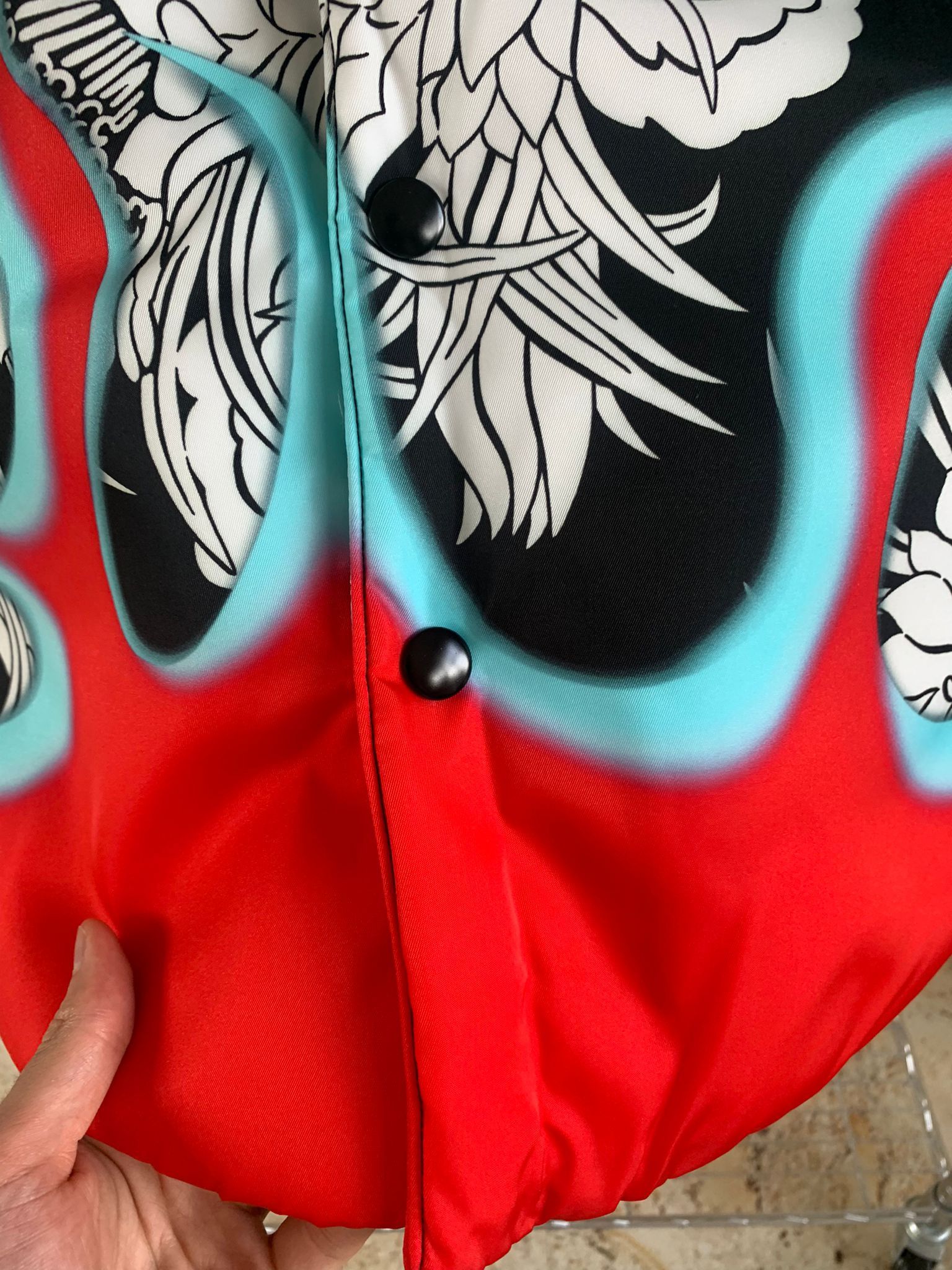 Prada Floral Flame Padded Jacket in Multicolor Size US M / EU 48-50 / 2 - 13 Thumbnail