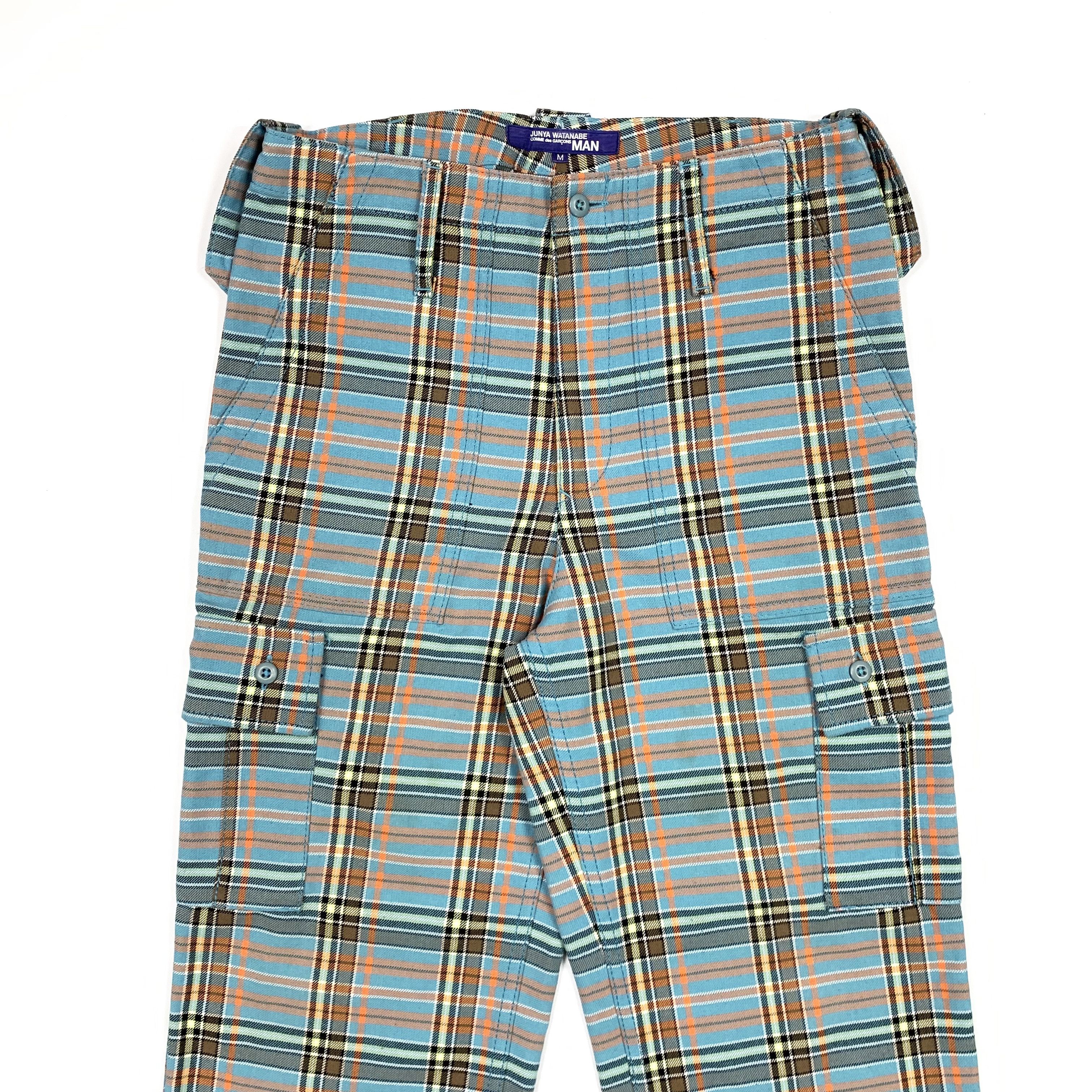 Comme des Garcons Homme 2004 Plaid Military Cargo Pants Size US 31 - 3 Thumbnail