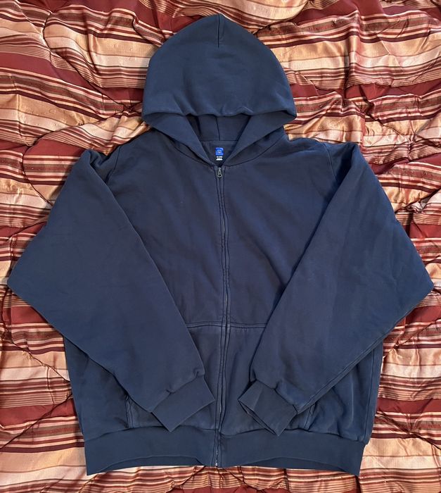 Gap Unreleased Yeezy x Gap Navy Zip Up Hoodie | Grailed