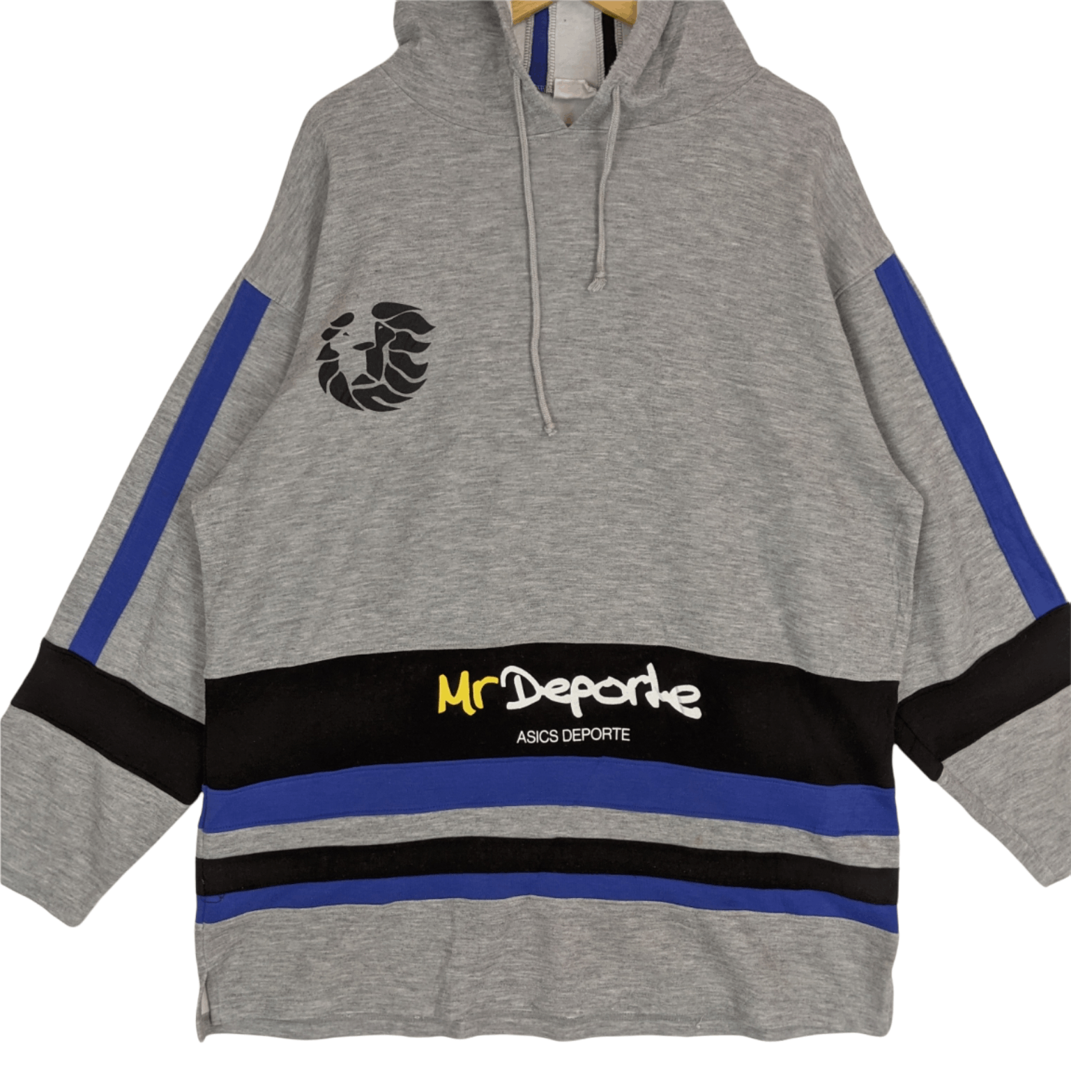 Asics × Japanese Brand 90's MR DEPORTE Asics Sportswear Hoodie Size US XXL / EU 58 / 5 - 2 Thumbnail