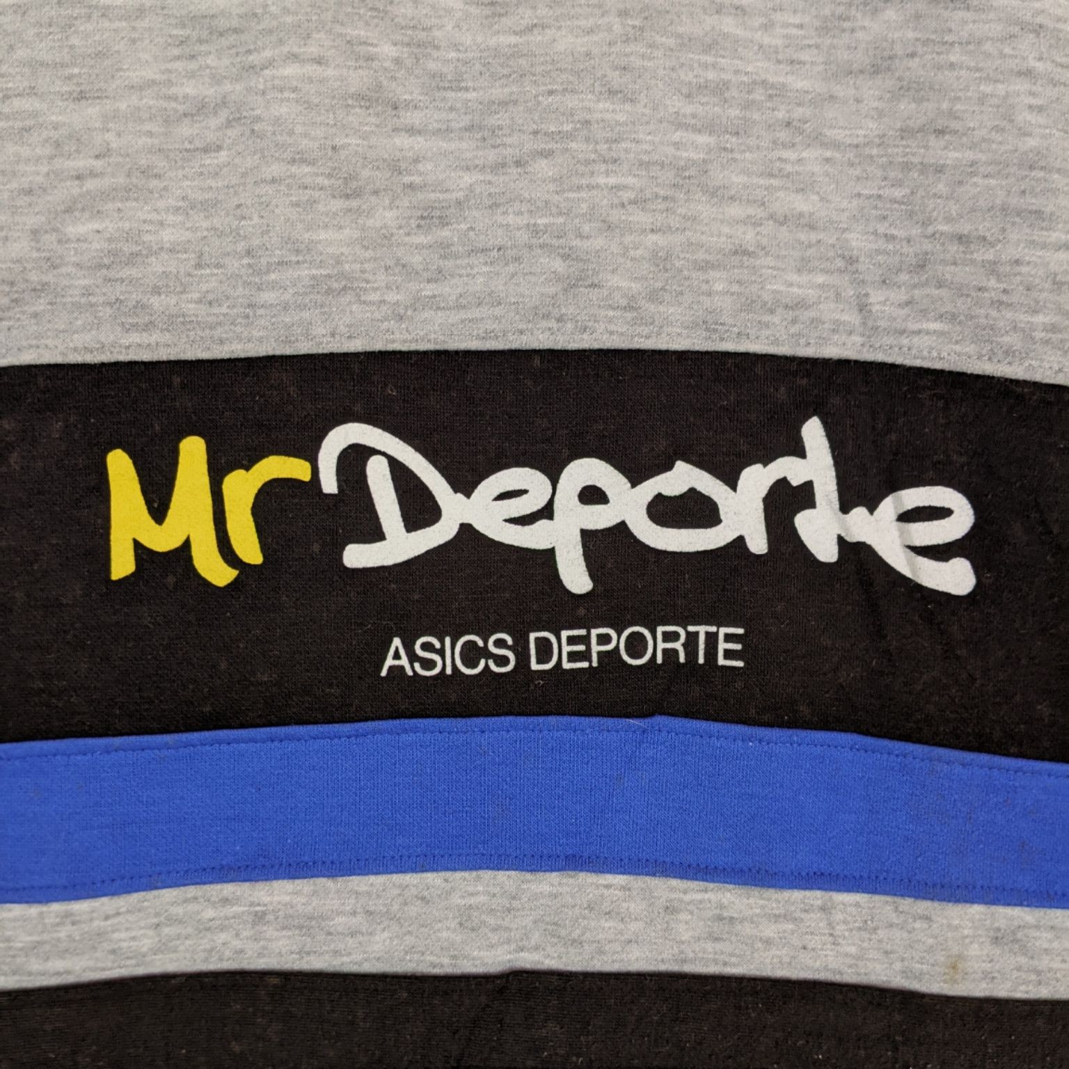Asics × Japanese Brand 90's MR DEPORTE Asics Sportswear Hoodie Size US XXL / EU 58 / 5 - 6 Thumbnail