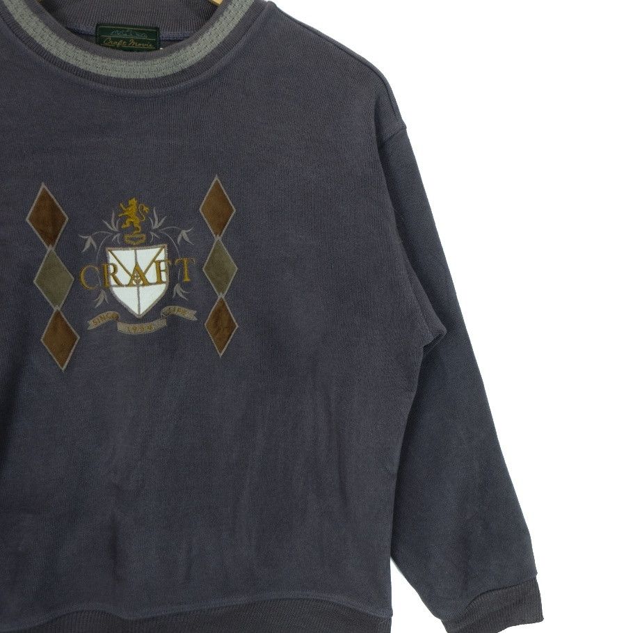 Japanese Brand × Vintage Vintage 80's CRAFT MOVIE Embroidered Big Image Sweatshirts Size US M / EU 48-50 / 2 - 6 Thumbnail