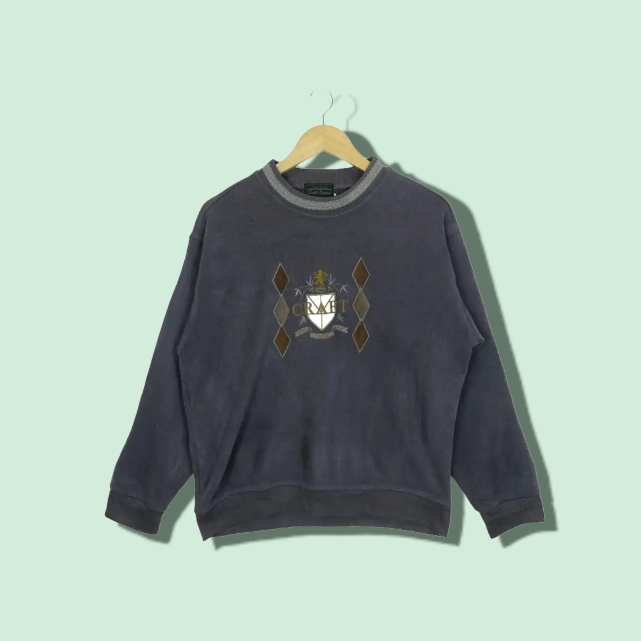 Japanese Brand × Vintage Vintage 80's CRAFT MOVIE Embroidered Big Image Sweatshirts Size US M / EU 48-50 / 2 - 1 Thumbnail