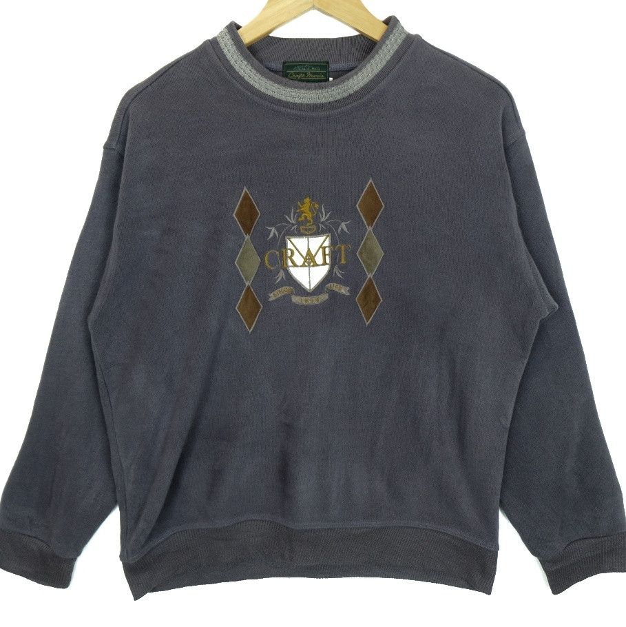 Japanese Brand × Vintage Vintage 80's CRAFT MOVIE Embroidered Big Image Sweatshirts Size US M / EU 48-50 / 2 - 2 Thumbnail