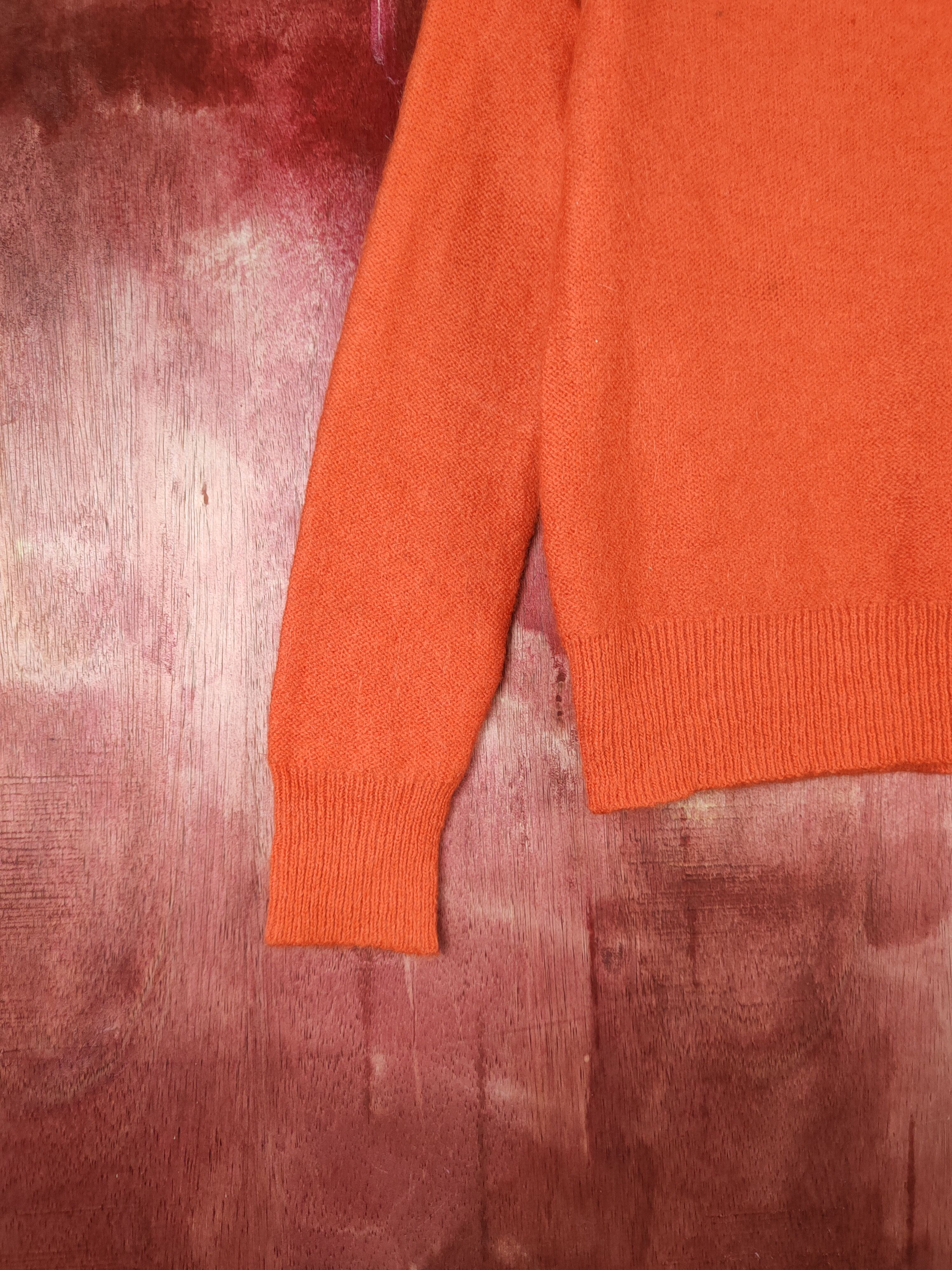 Japanese Brand × Uniqlo Uniqlo Orange Knitwear Sweatshirt #5487 Size S / US 4 / IT 40 - 4 Thumbnail