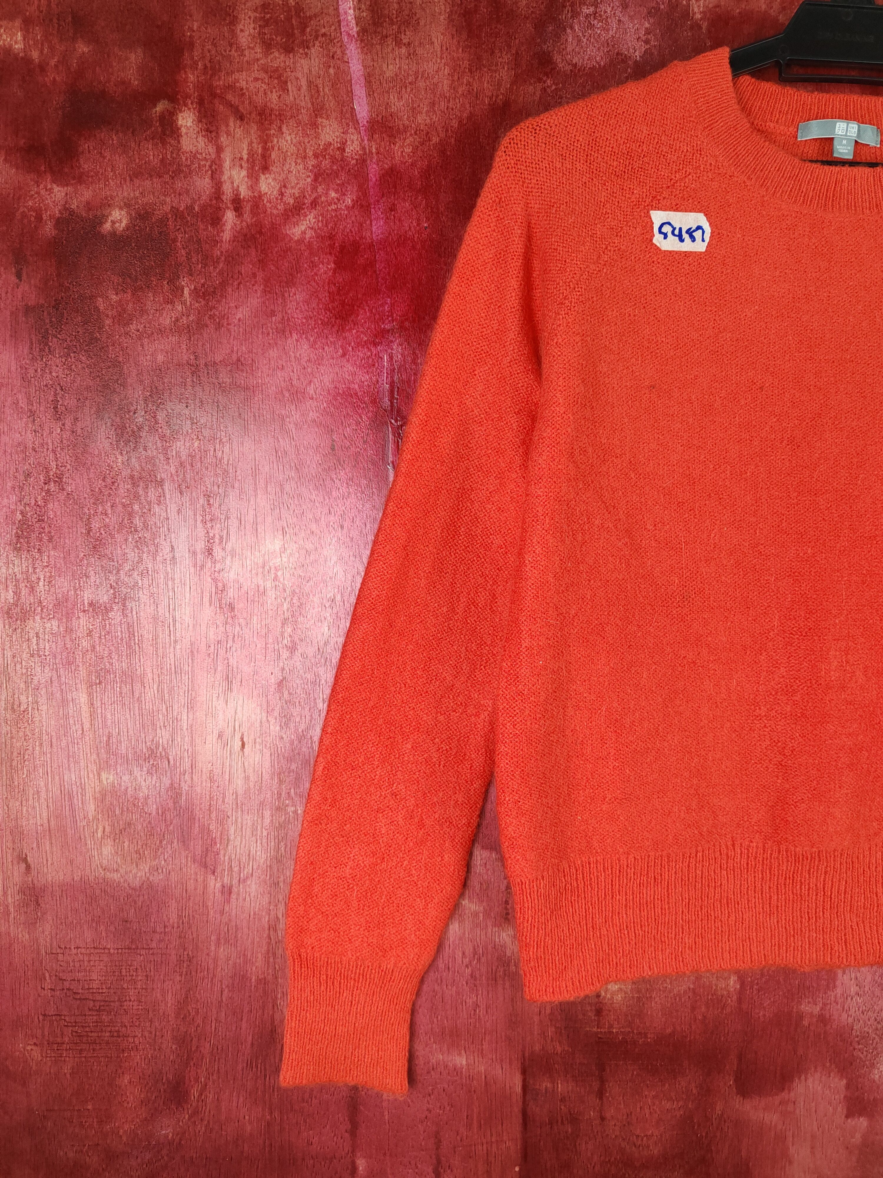 Japanese Brand × Uniqlo Uniqlo Orange Knitwear Sweatshirt #5487 Size S / US 4 / IT 40 - 3 Thumbnail