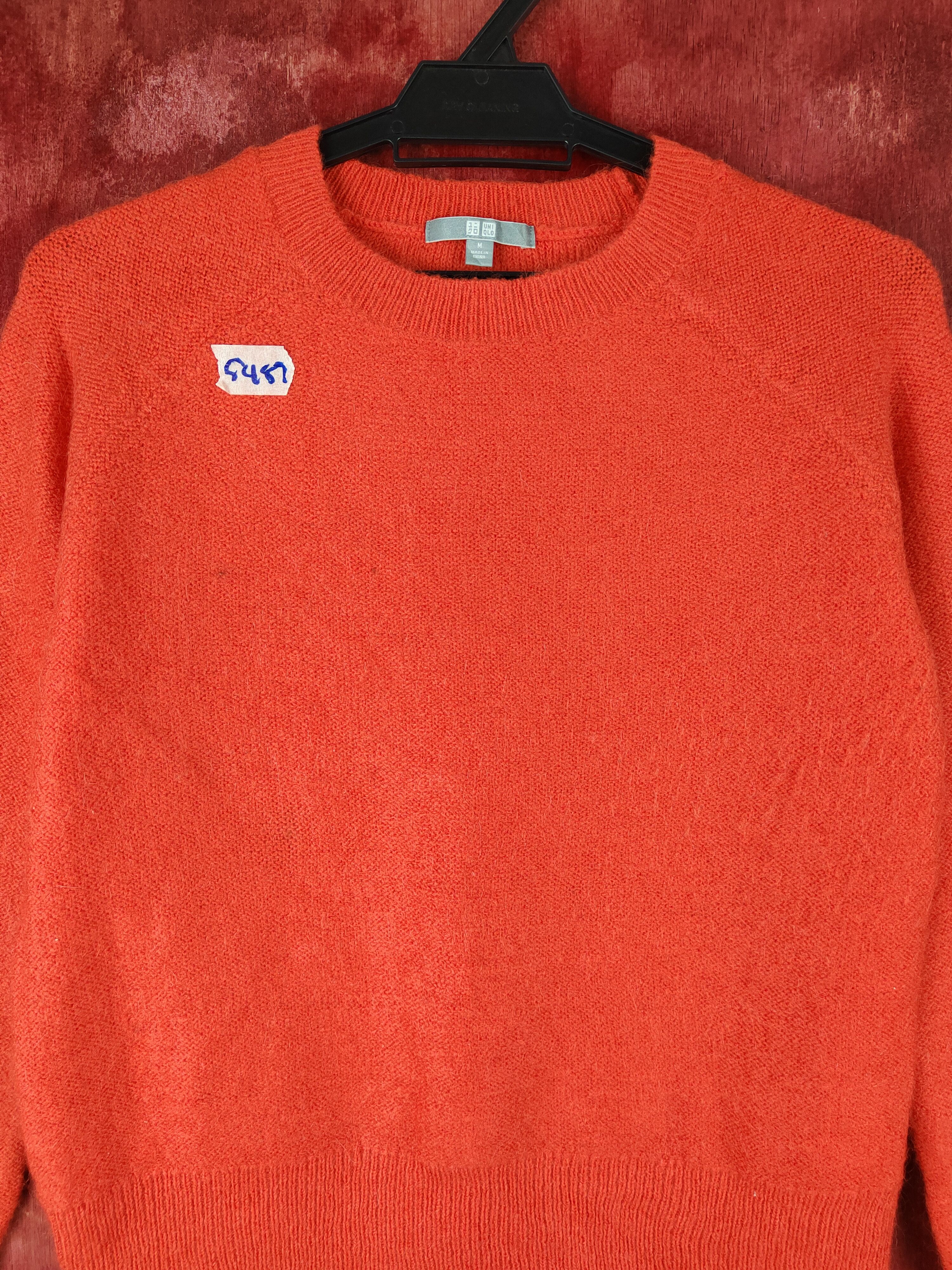 Japanese Brand × Uniqlo Uniqlo Orange Knitwear Sweatshirt #5487 Size S / US 4 / IT 40 - 2 Thumbnail