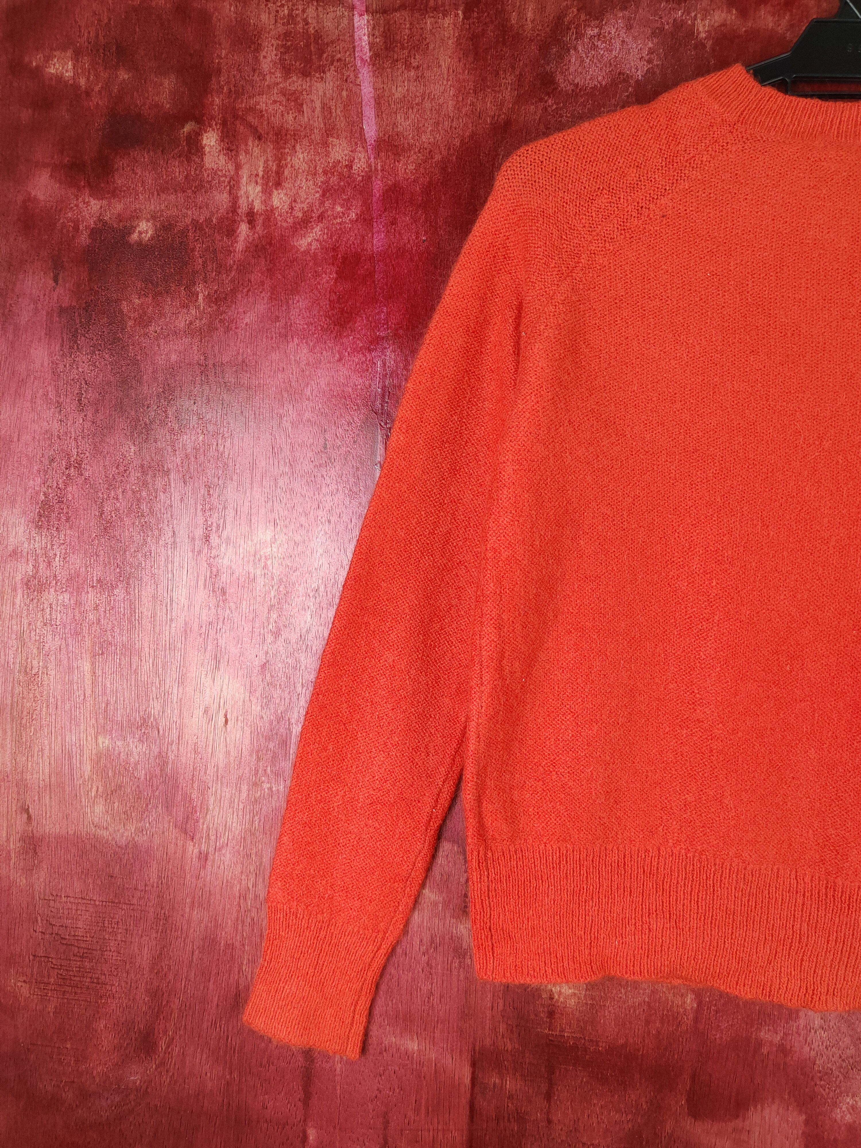 Japanese Brand × Uniqlo Uniqlo Orange Knitwear Sweatshirt #5487 Size S / US 4 / IT 40 - 8 Thumbnail