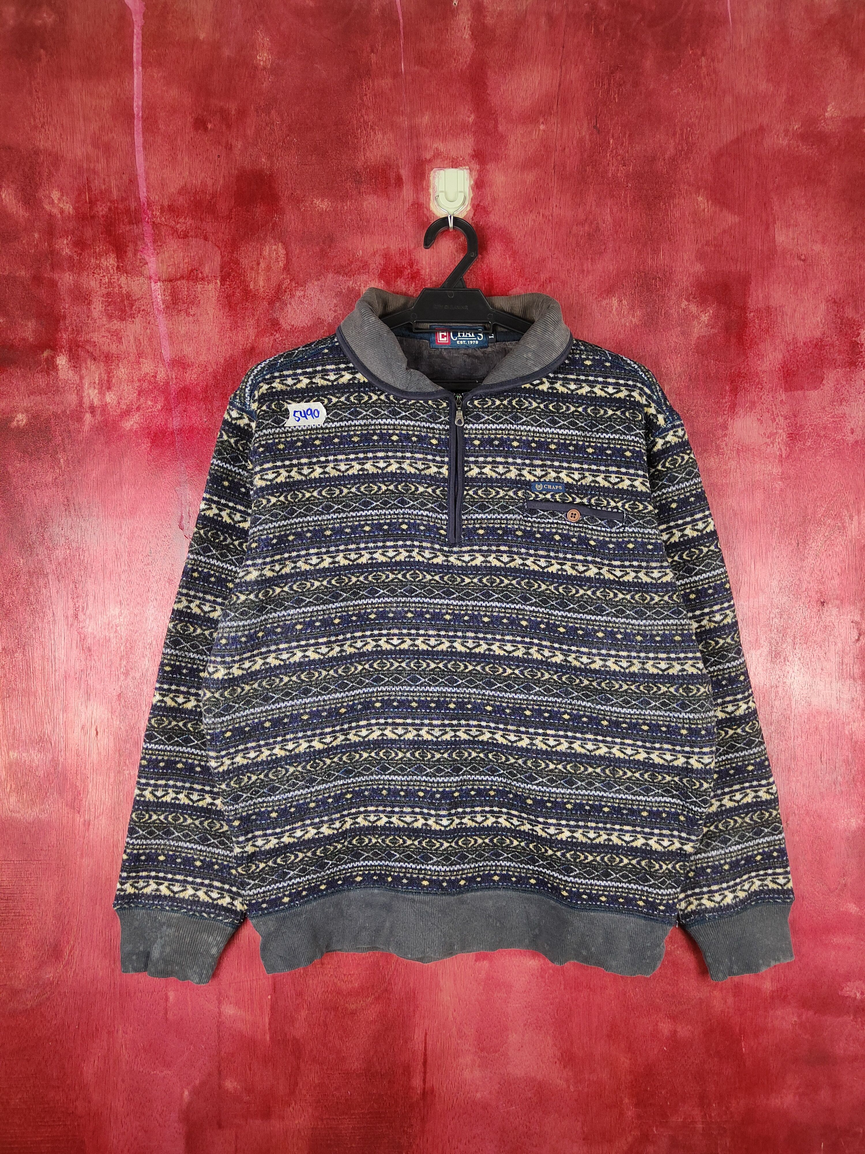 Chaps × Chaps Ralph Lauren × Other Chaps Dark Blue Knitwear Sweatshirt #5490 Size US L / EU 52-54 / 3 - 1 Thumbnail