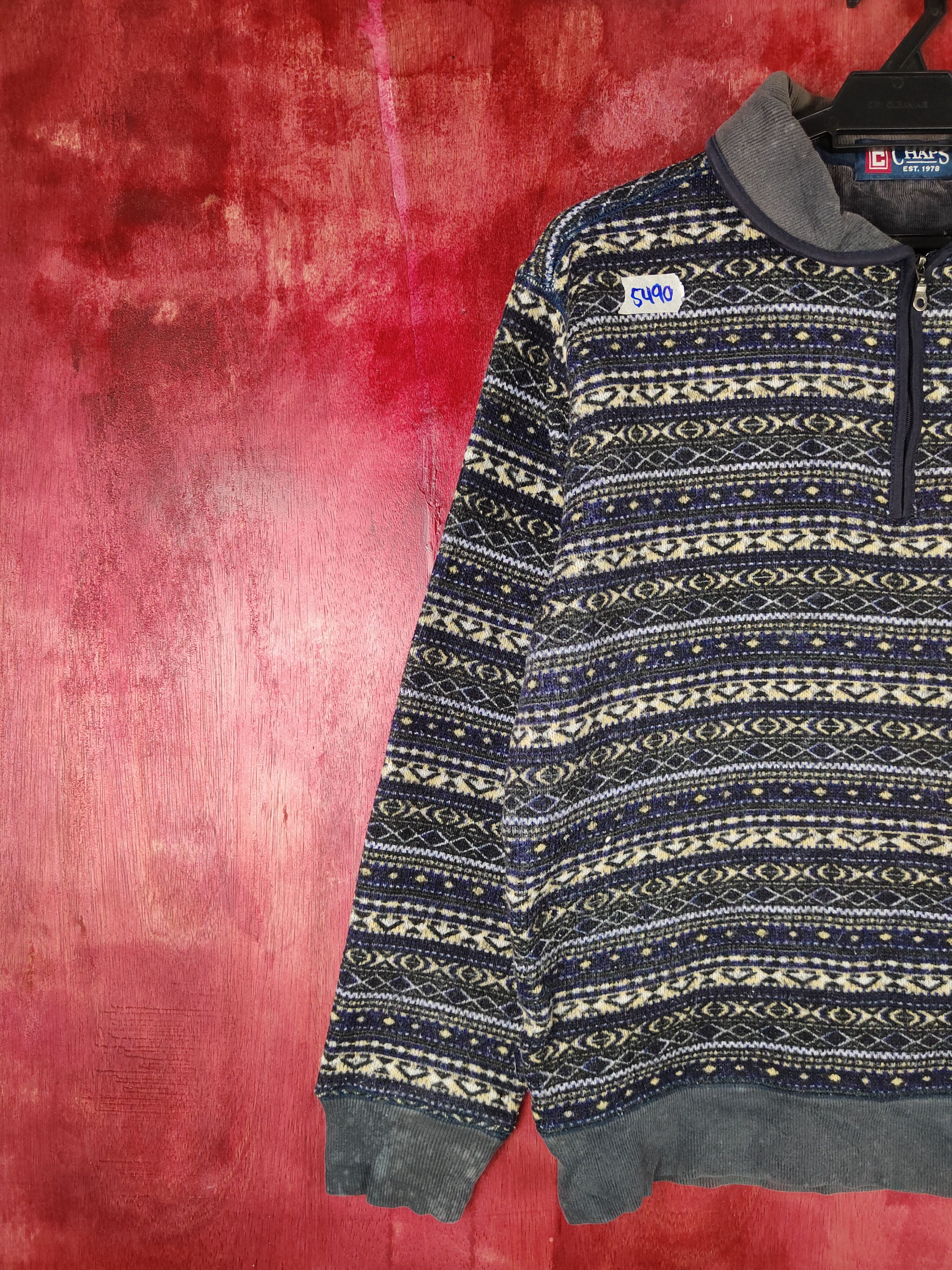 Chaps × Chaps Ralph Lauren × Other Chaps Dark Blue Knitwear Sweatshirt #5490 Size US L / EU 52-54 / 3 - 3 Thumbnail
