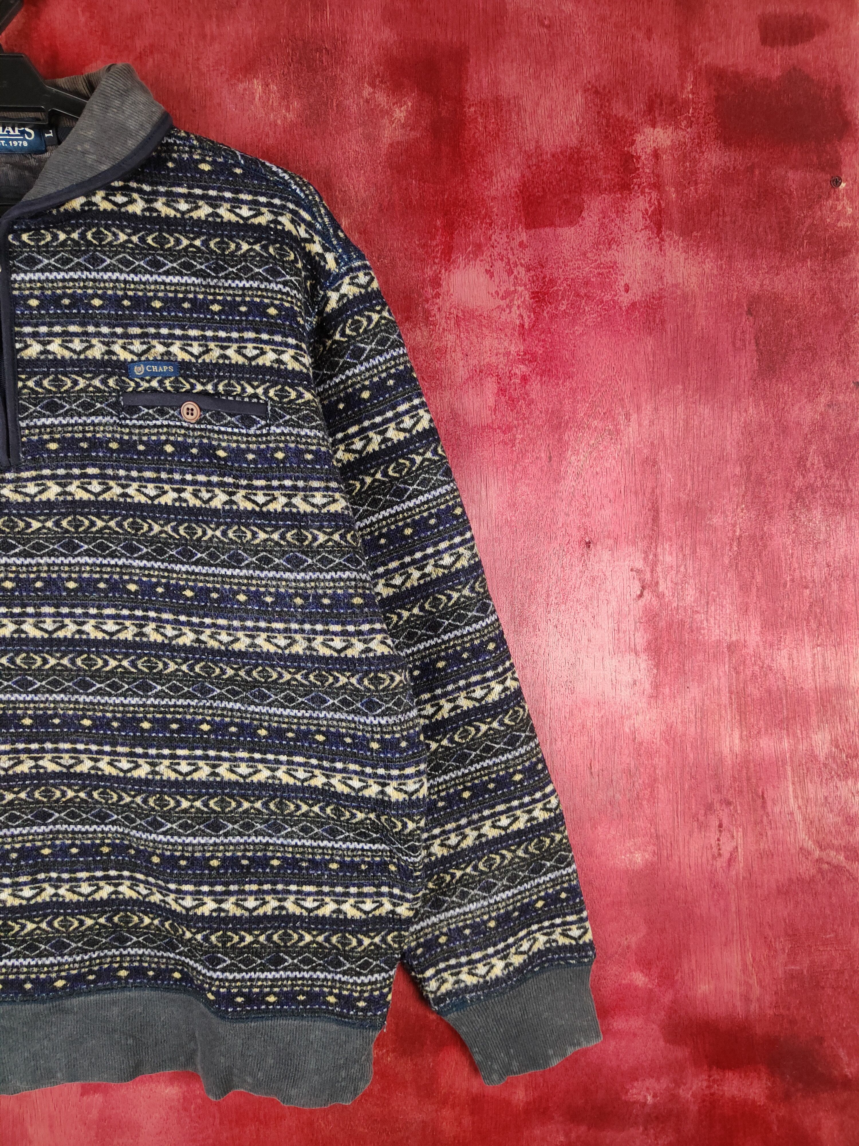 Chaps × Chaps Ralph Lauren × Other Chaps Dark Blue Knitwear Sweatshirt #5490 Size US L / EU 52-54 / 3 - 6 Thumbnail