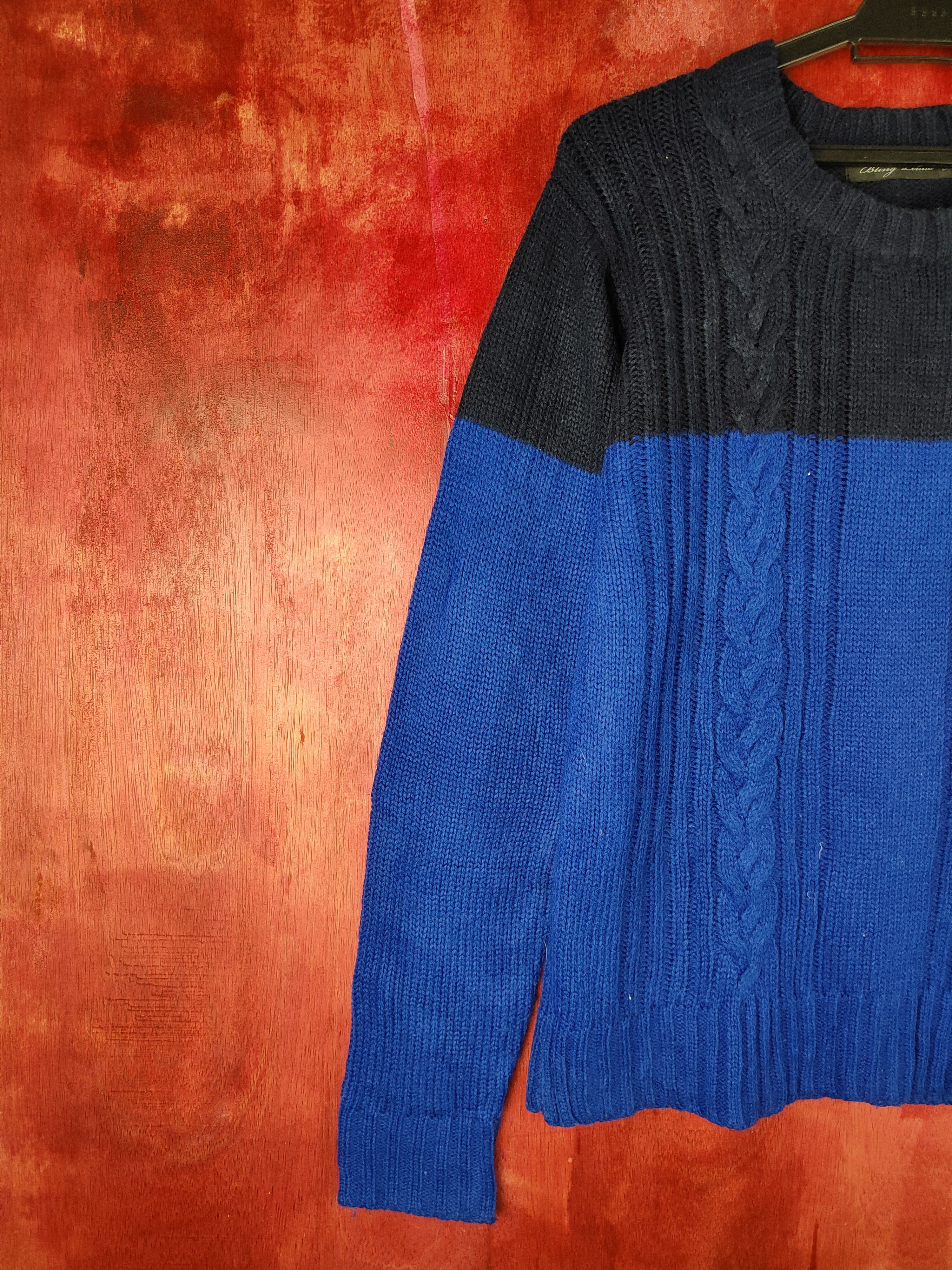 Japanese Brand × Other Bling Leads Dark Blue Knitwear sweatshirt #5496 Size US M / EU 48-50 / 2 - 3 Thumbnail