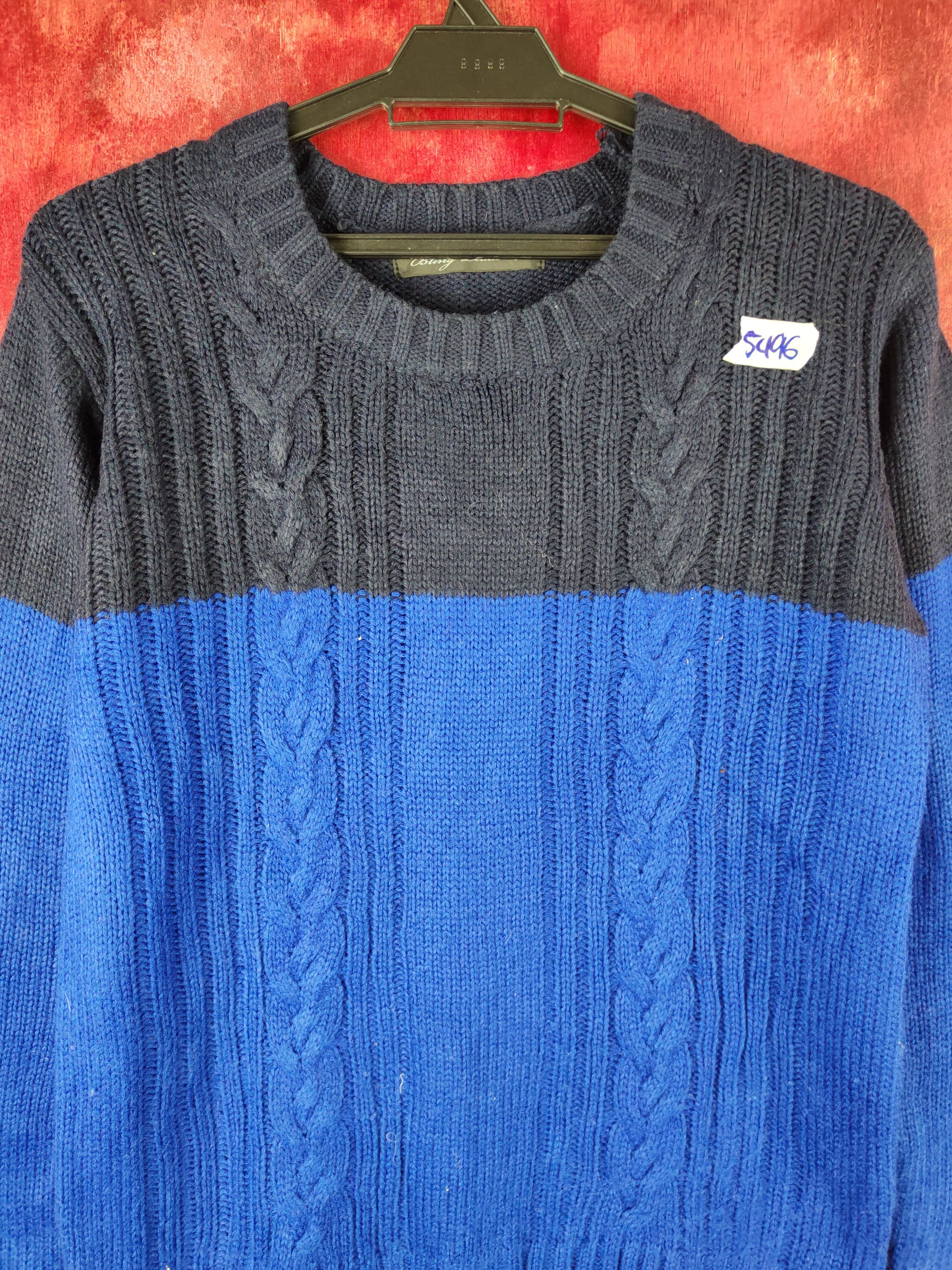 Japanese Brand × Other Bling Leads Dark Blue Knitwear sweatshirt #5496 Size US M / EU 48-50 / 2 - 2 Thumbnail