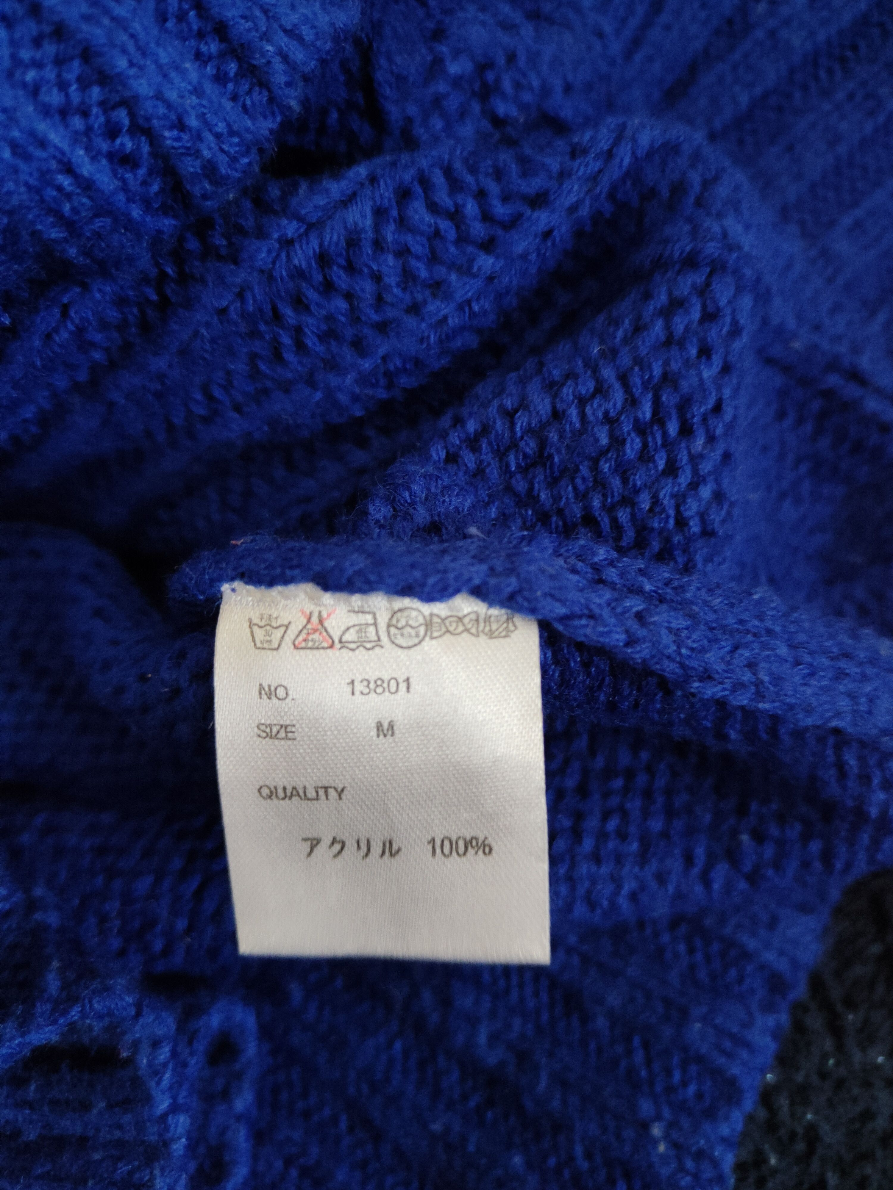 Japanese Brand × Other Bling Leads Dark Blue Knitwear sweatshirt #5496 Size US M / EU 48-50 / 2 - 10 Thumbnail