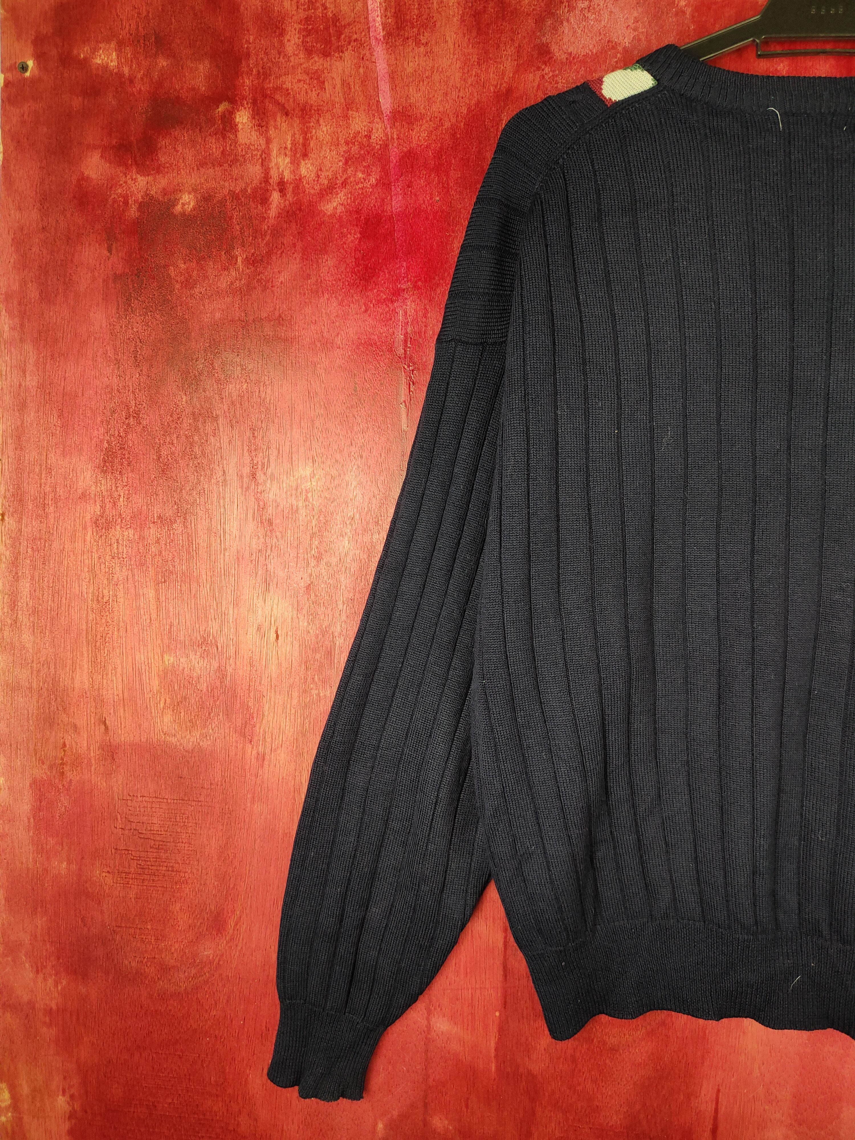 Japanese Brand × Vintage Lynx vintage Dark Blue Knitwear Sweatshirt #5488 Size US L / EU 52-54 / 3 - 9 Thumbnail
