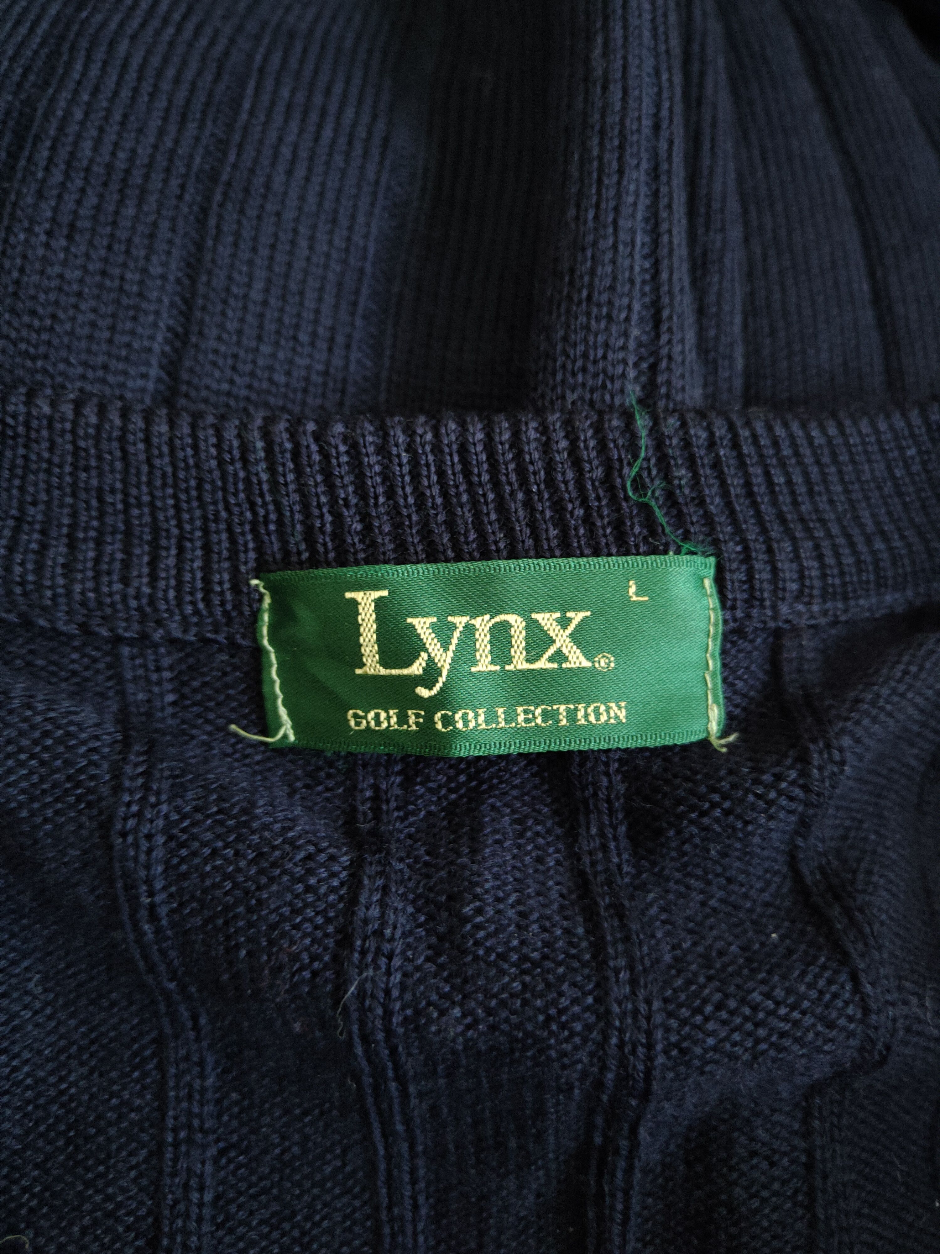 Japanese Brand × Vintage Lynx vintage Dark Blue Knitwear Sweatshirt #5488 Size US L / EU 52-54 / 3 - 12 Thumbnail