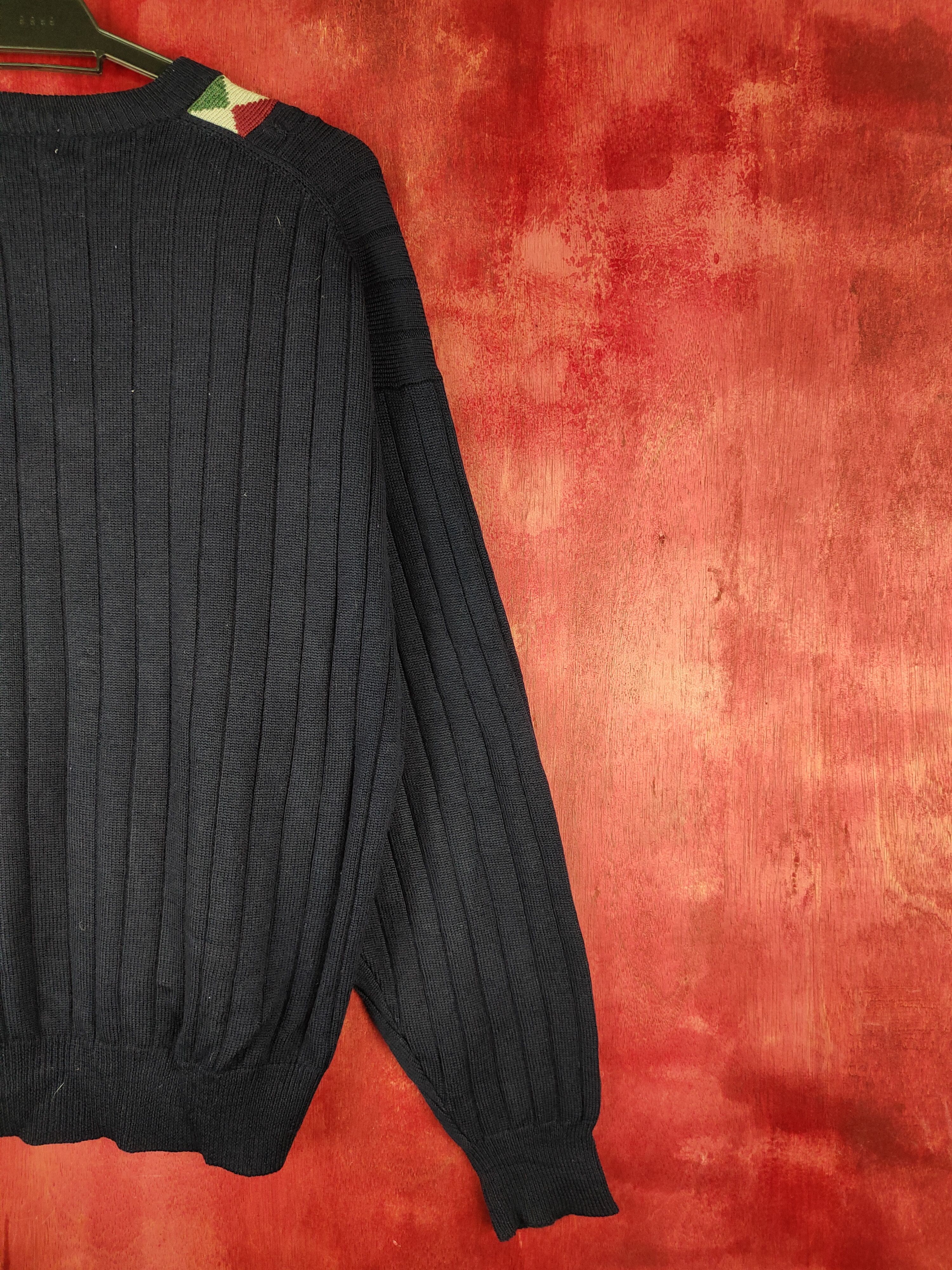 Japanese Brand × Vintage Lynx vintage Dark Blue Knitwear Sweatshirt #5488 Size US L / EU 52-54 / 3 - 10 Thumbnail