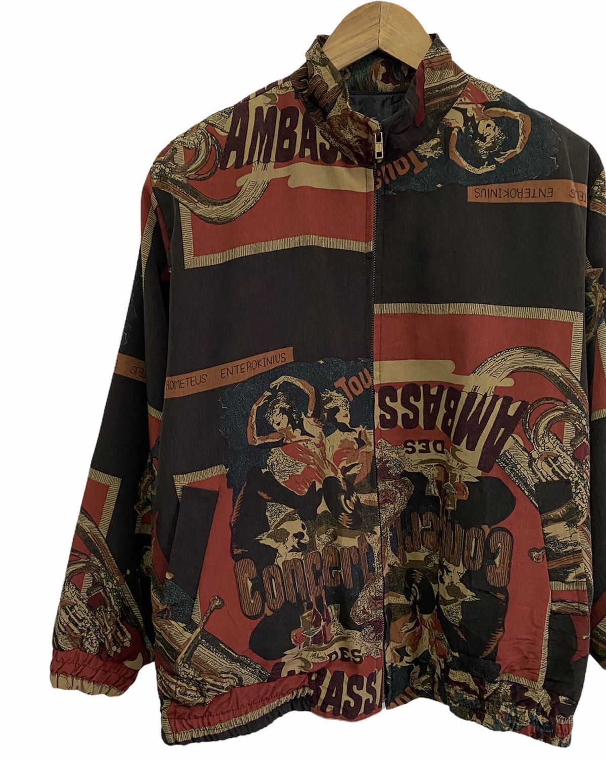 Japanese Brand 🔥Vintage Rometeus Enterokinius Silk Print Inspire Hermes Size US M / EU 48-50 / 2 - 7 Thumbnail