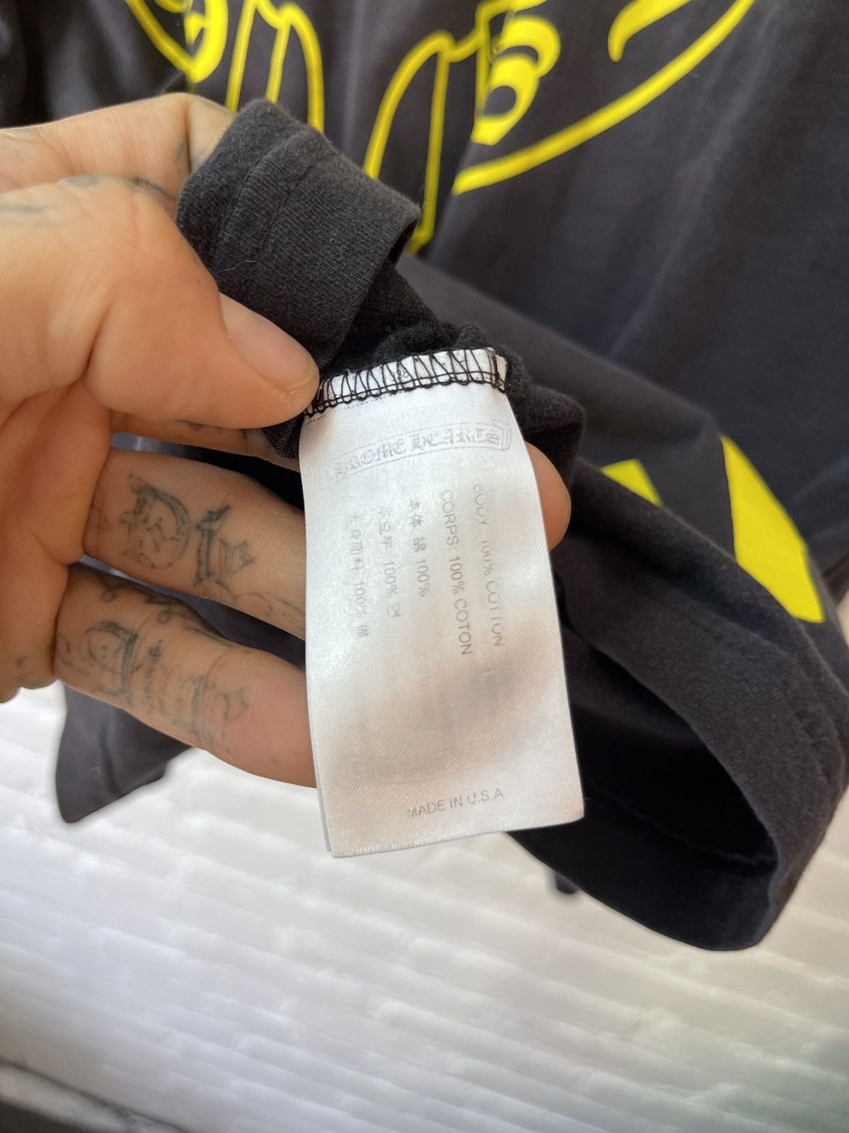 Chrome Hearts Chrome Hearts SUN THRASHED FADED STAFF SHIRT XL Size US XL / EU 56 / 4 - 9 Thumbnail