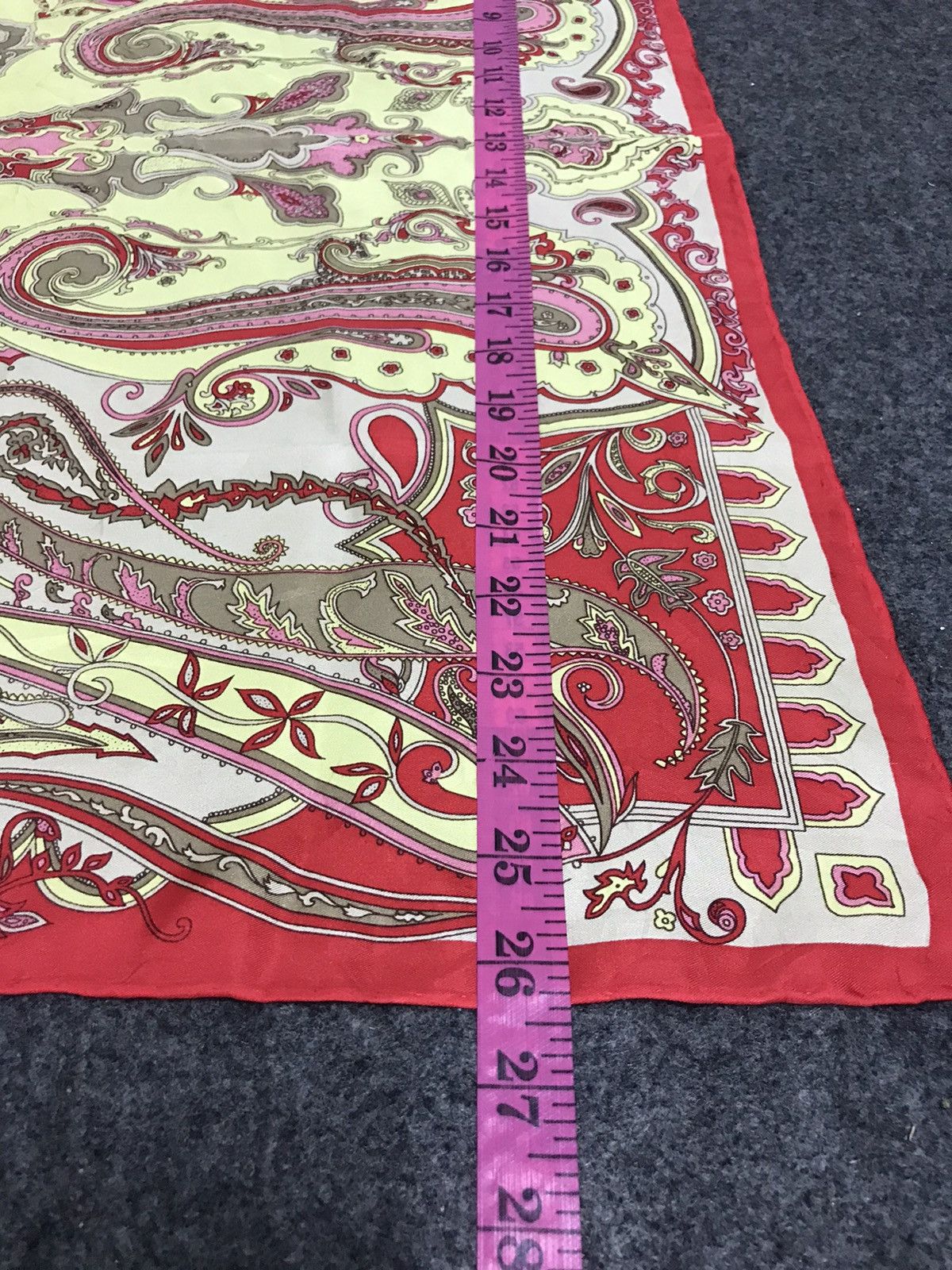 Other Vintage Silk Scarf Abstract Printed Motif Paisley Size ONE SIZE - 6 Thumbnail