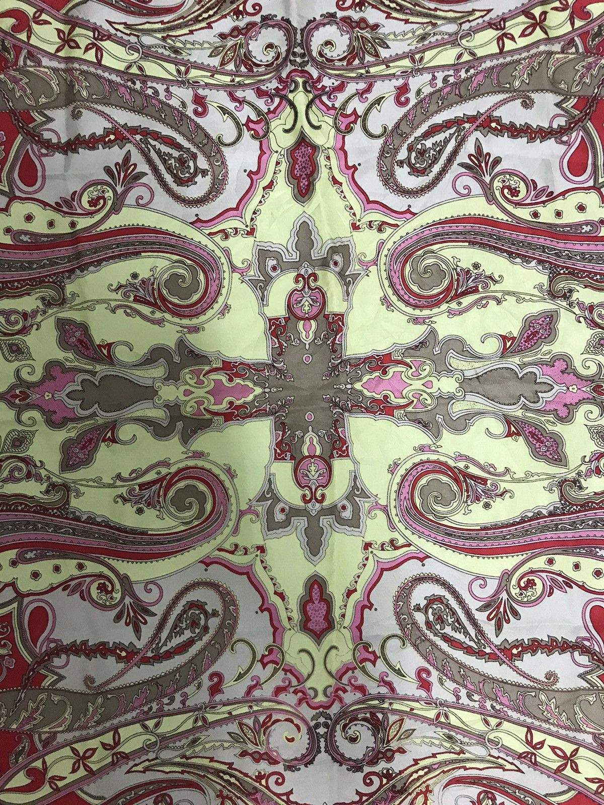 Other Vintage Silk Scarf Abstract Printed Motif Paisley Size ONE SIZE - 2 Thumbnail