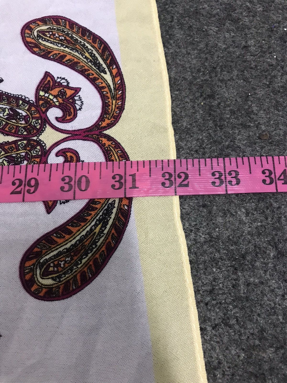Japanese Brand Vintage Silk Scarf Floral Paisley Goods Printed Screen Size ONE SIZE - 5 Thumbnail