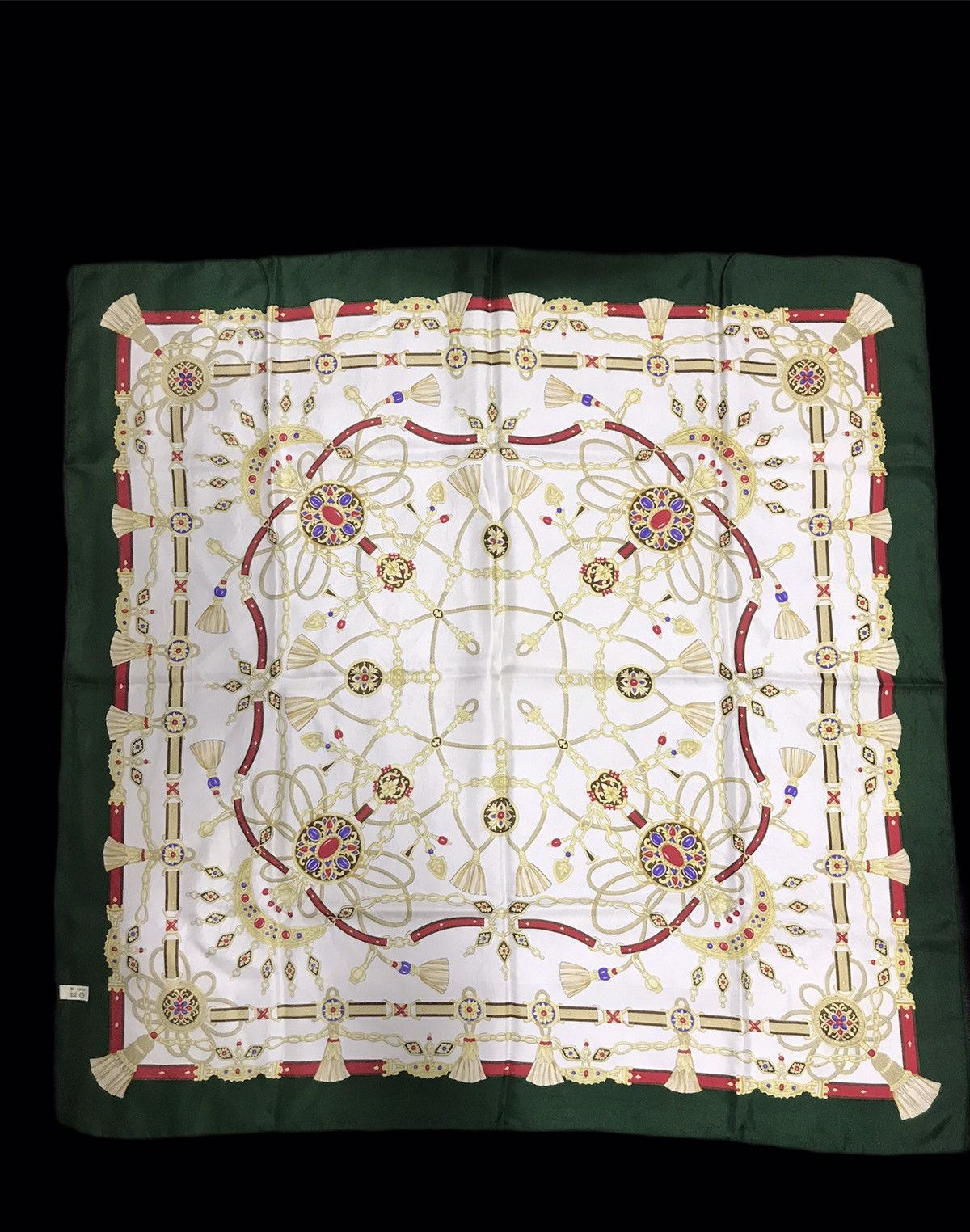 Japanese Brand Vintage Art Scarf Baroque Printed Screen Motif Size ONE SIZE - 3 Thumbnail
