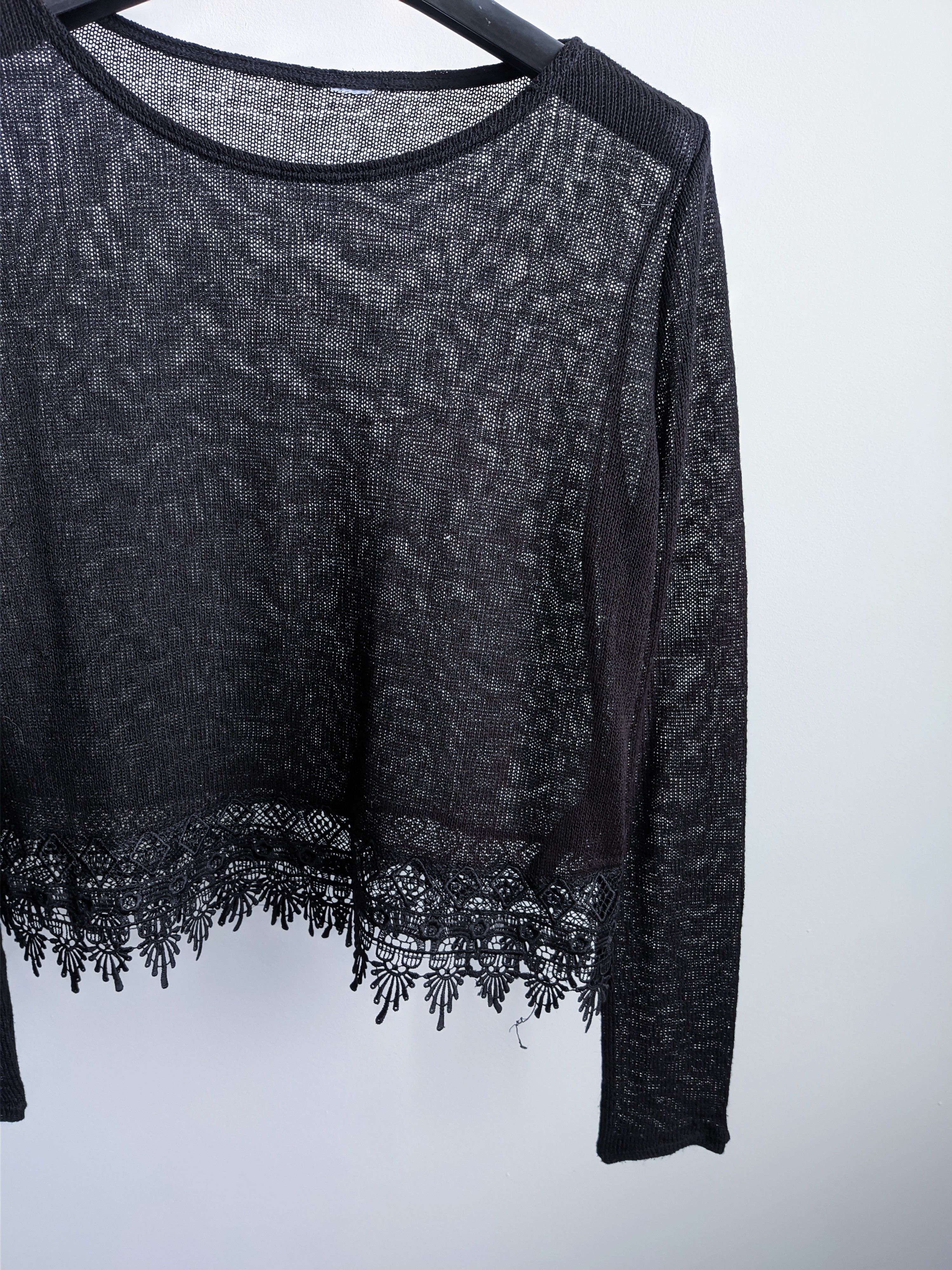 Hysteric Glamour Vintage mesh long sleeve sweater 90s y2k Size M / US 6-8 / IT 42-44 - 4 Thumbnail