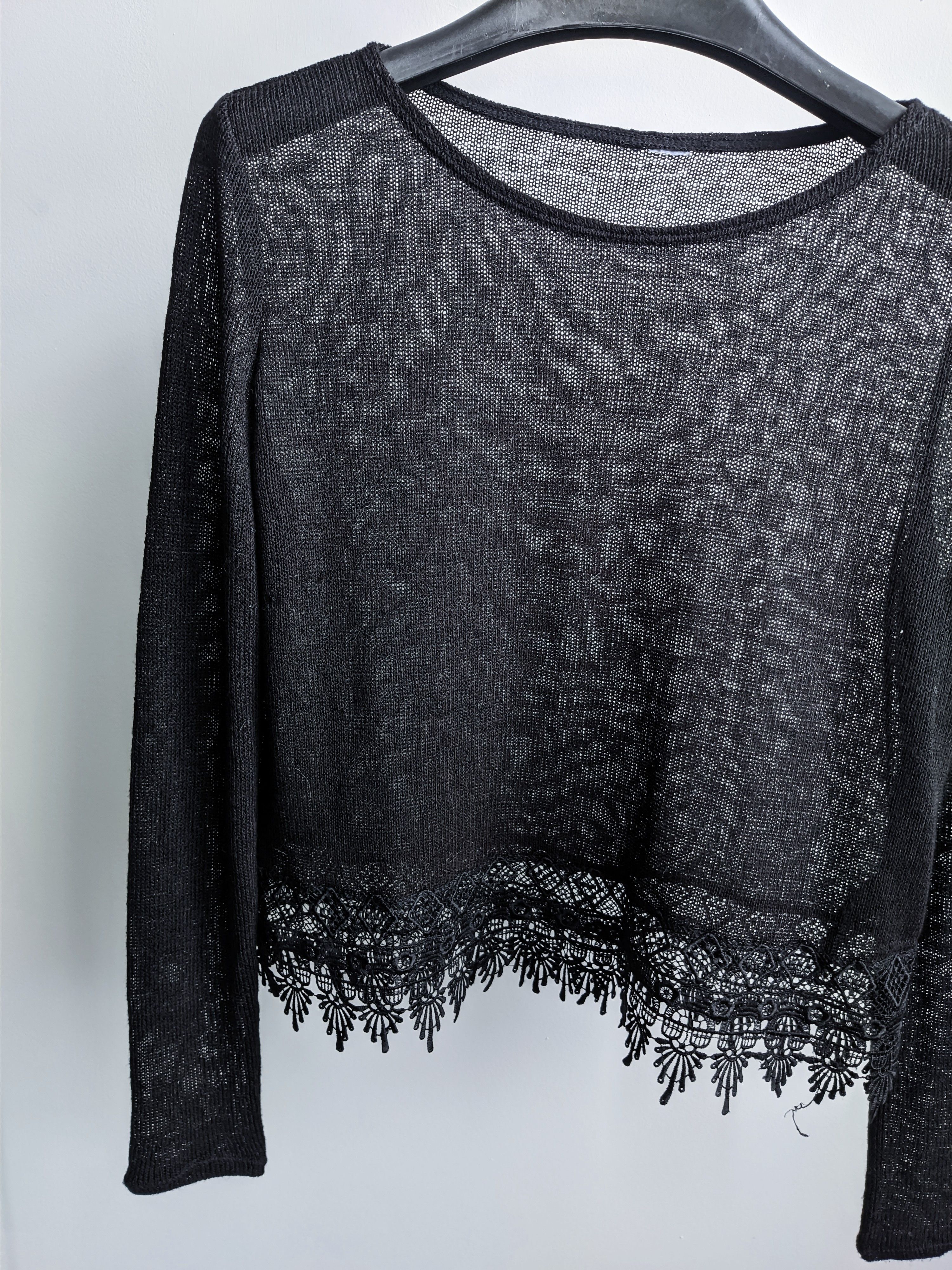 Hysteric Glamour Vintage mesh long sleeve sweater 90s y2k Size M / US 6-8 / IT 42-44 - 3 Thumbnail