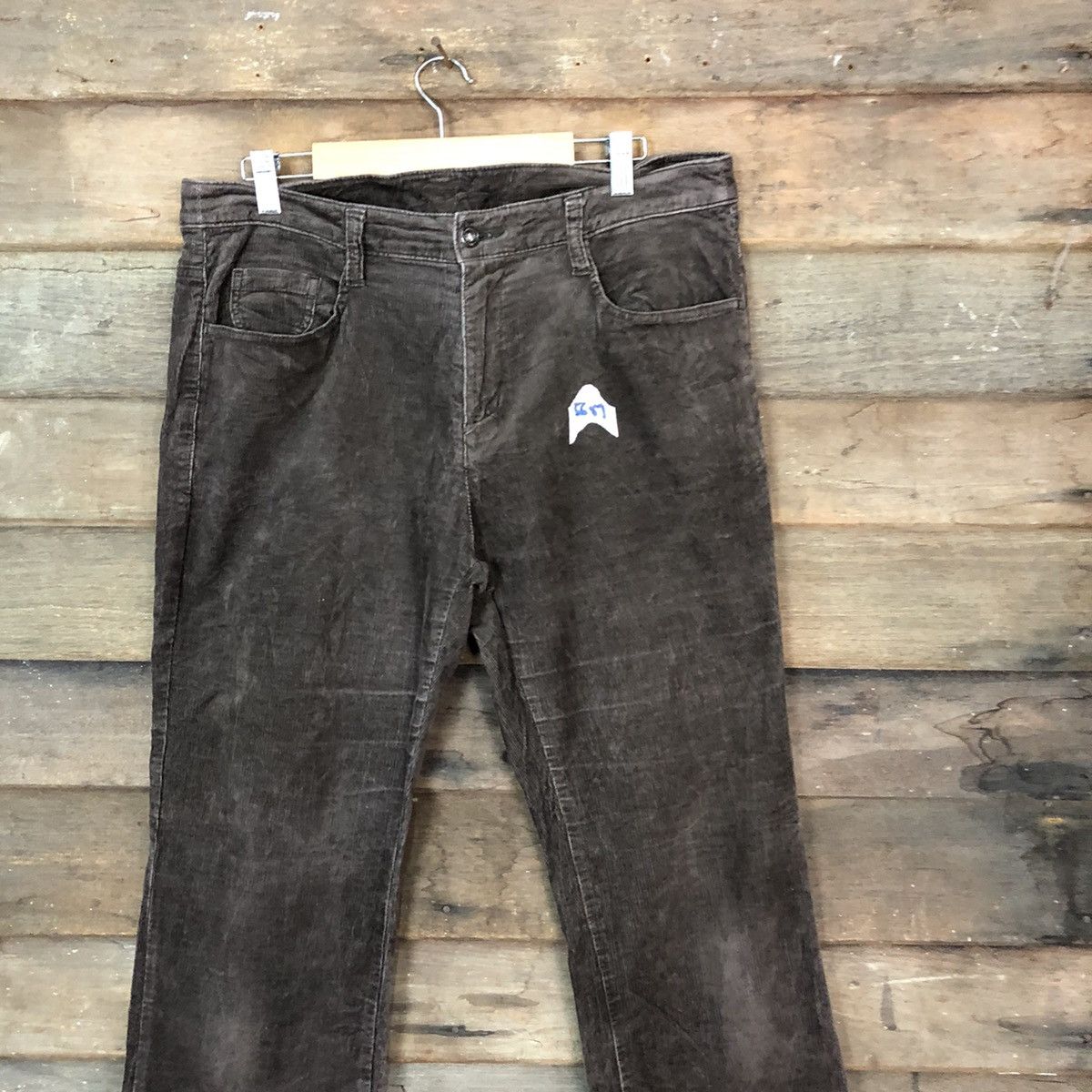 Japanese Brand Top Valu Dark Brown Conduroy Pants #5687 Size US 33 - 2 Thumbnail