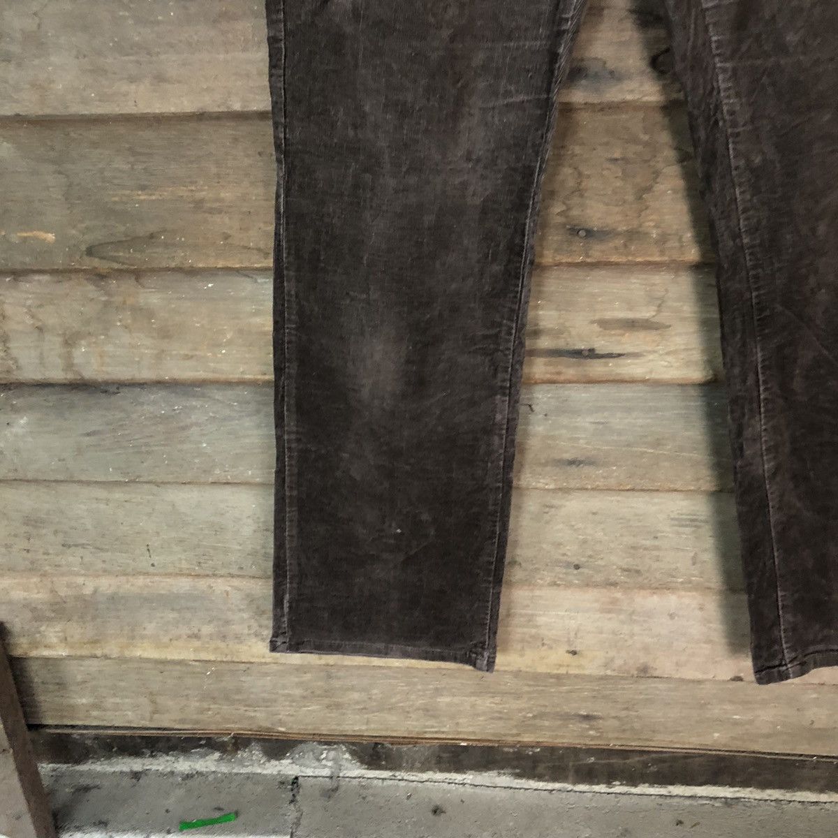 Japanese Brand Top Valu Dark Brown Conduroy Pants #5687 Size US 33 - 6 Thumbnail