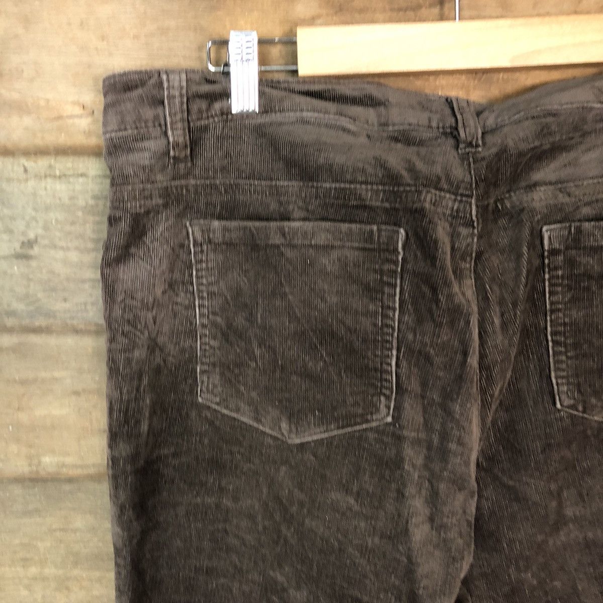 Japanese Brand Top Valu Dark Brown Conduroy Pants #5687 Size US 33 - 12 Thumbnail