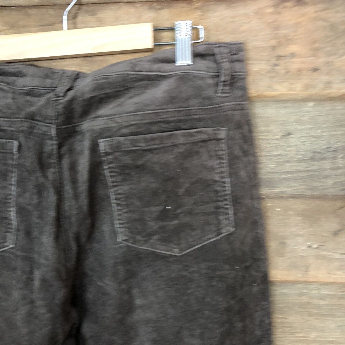 Japanese Brand Top Valu Dark Brown Conduroy Pants #5687 Size US 33 - 13 Thumbnail