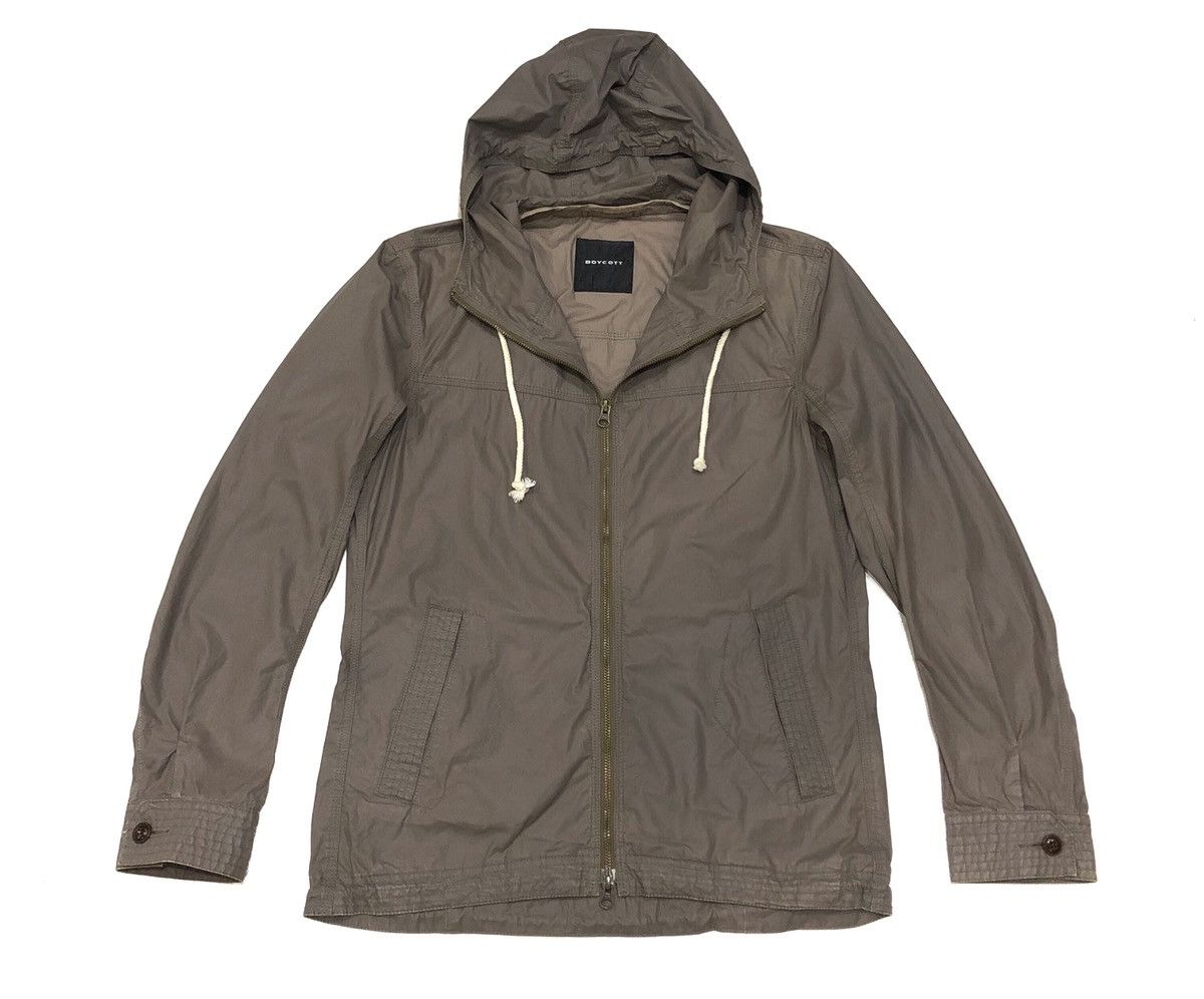 image of Boycott Jacket Style With Hoodie in Brown, Men's (Size Medium)