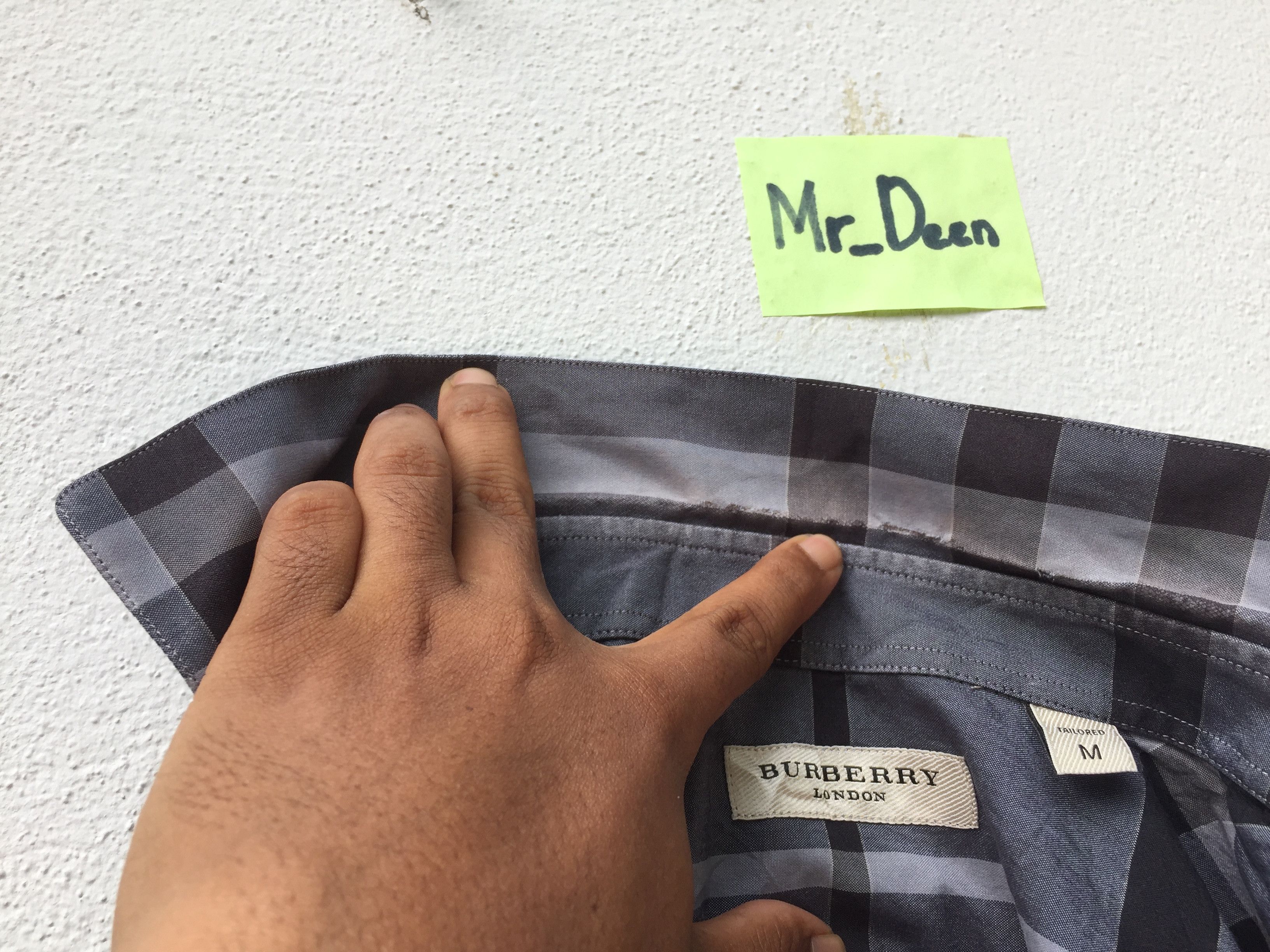 Burberry Burberry London Long Sleeve Button-up (Charcoal) Size US M / EU 48-50 / 2 - 11 Thumbnail
