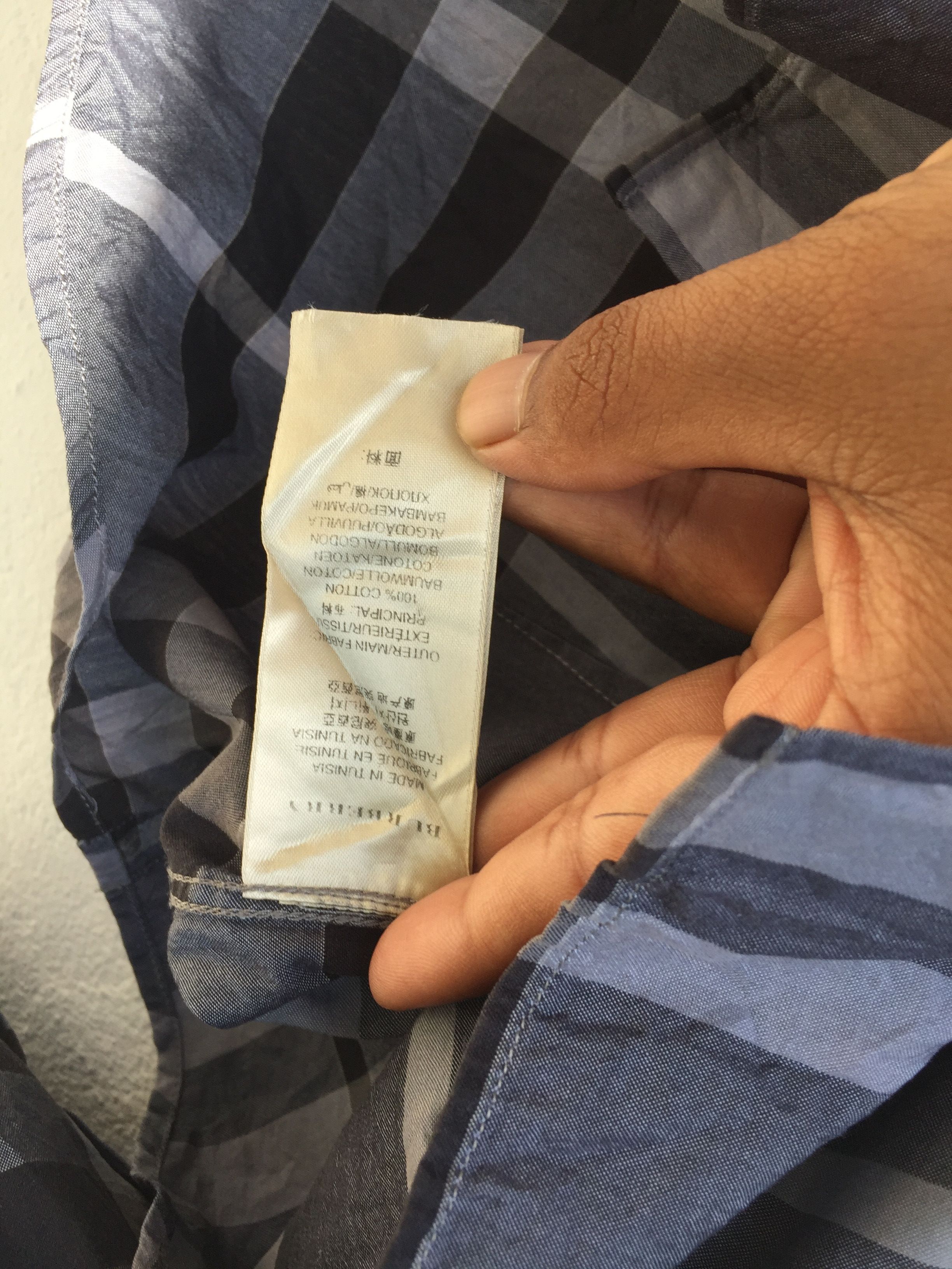 Burberry Burberry London Long Sleeve Button-up (Charcoal) Size US M / EU 48-50 / 2 - 9 Thumbnail