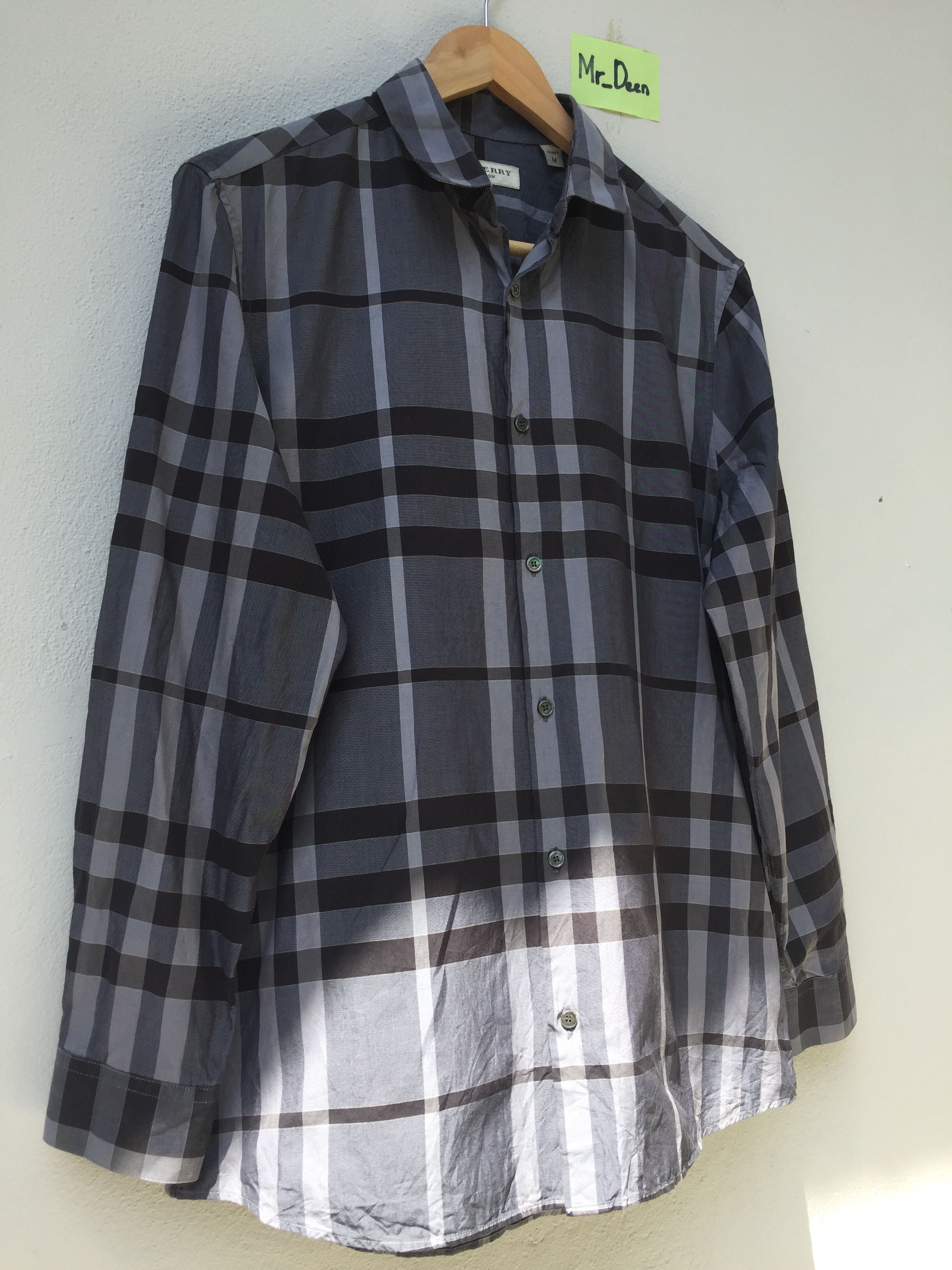 Burberry Burberry London Long Sleeve Button-up (Charcoal) Size US M / EU 48-50 / 2 - 2 Thumbnail