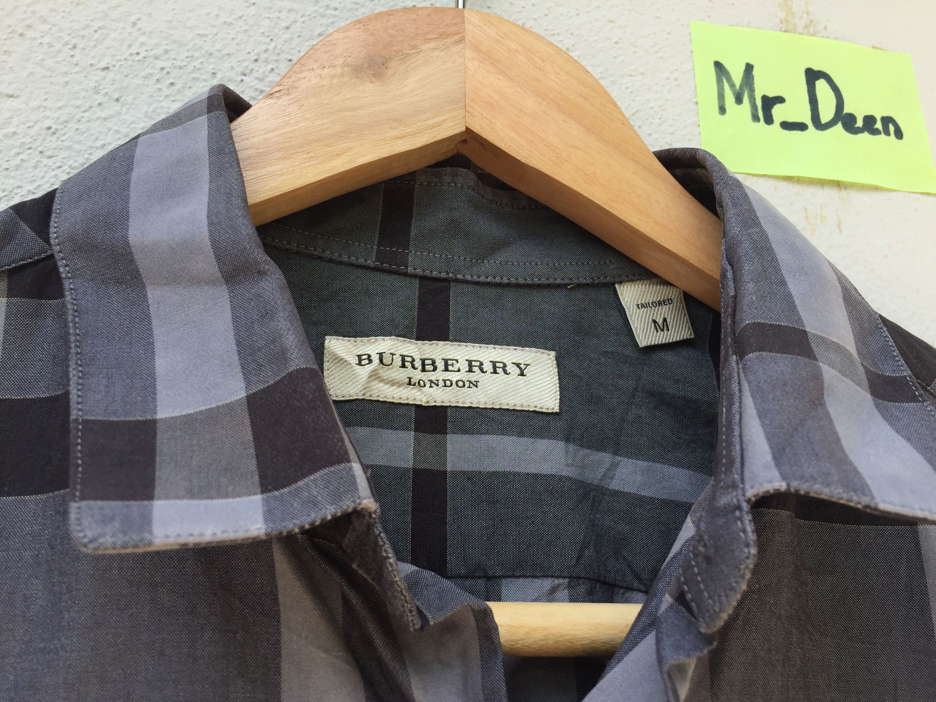 Burberry Burberry London Long Sleeve Button-up (Charcoal) Size US M / EU 48-50 / 2 - 7 Thumbnail