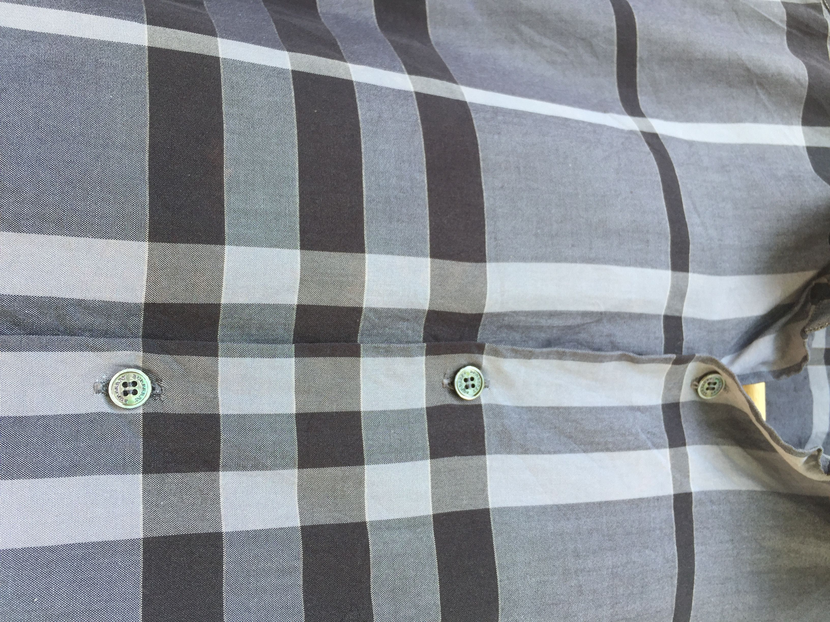 Burberry Burberry London Long Sleeve Button-up (Charcoal) Size US M / EU 48-50 / 2 - 8 Thumbnail