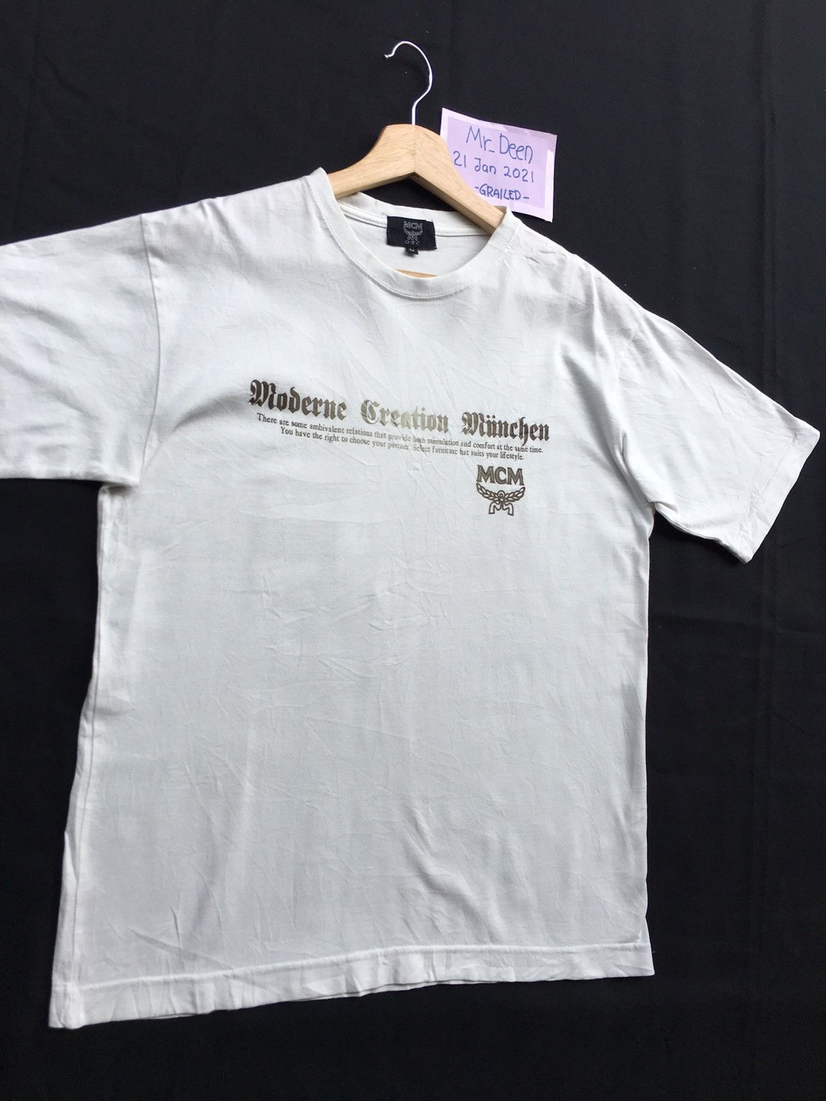 MCM Rare MCM Spellout Tshirt Size US M / EU 48-50 / 2 - 3 Thumbnail