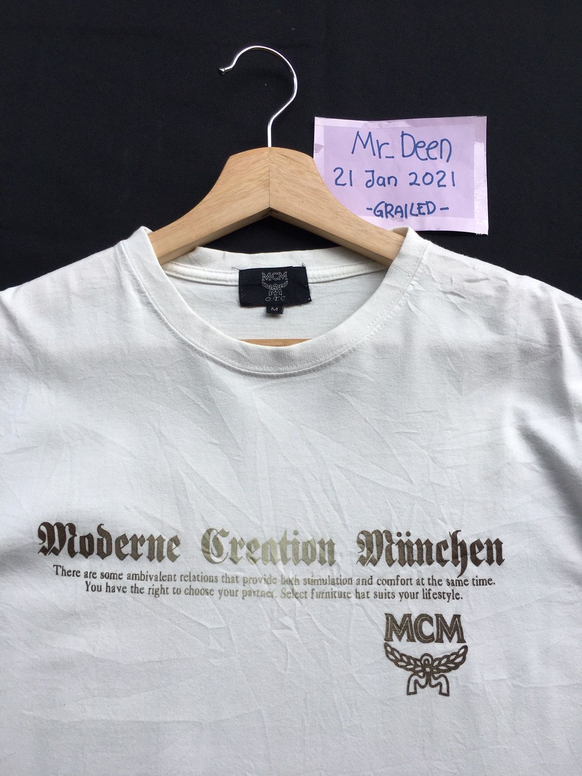 MCM Rare MCM Spellout Tshirt Size US M / EU 48-50 / 2 - 1 Thumbnail