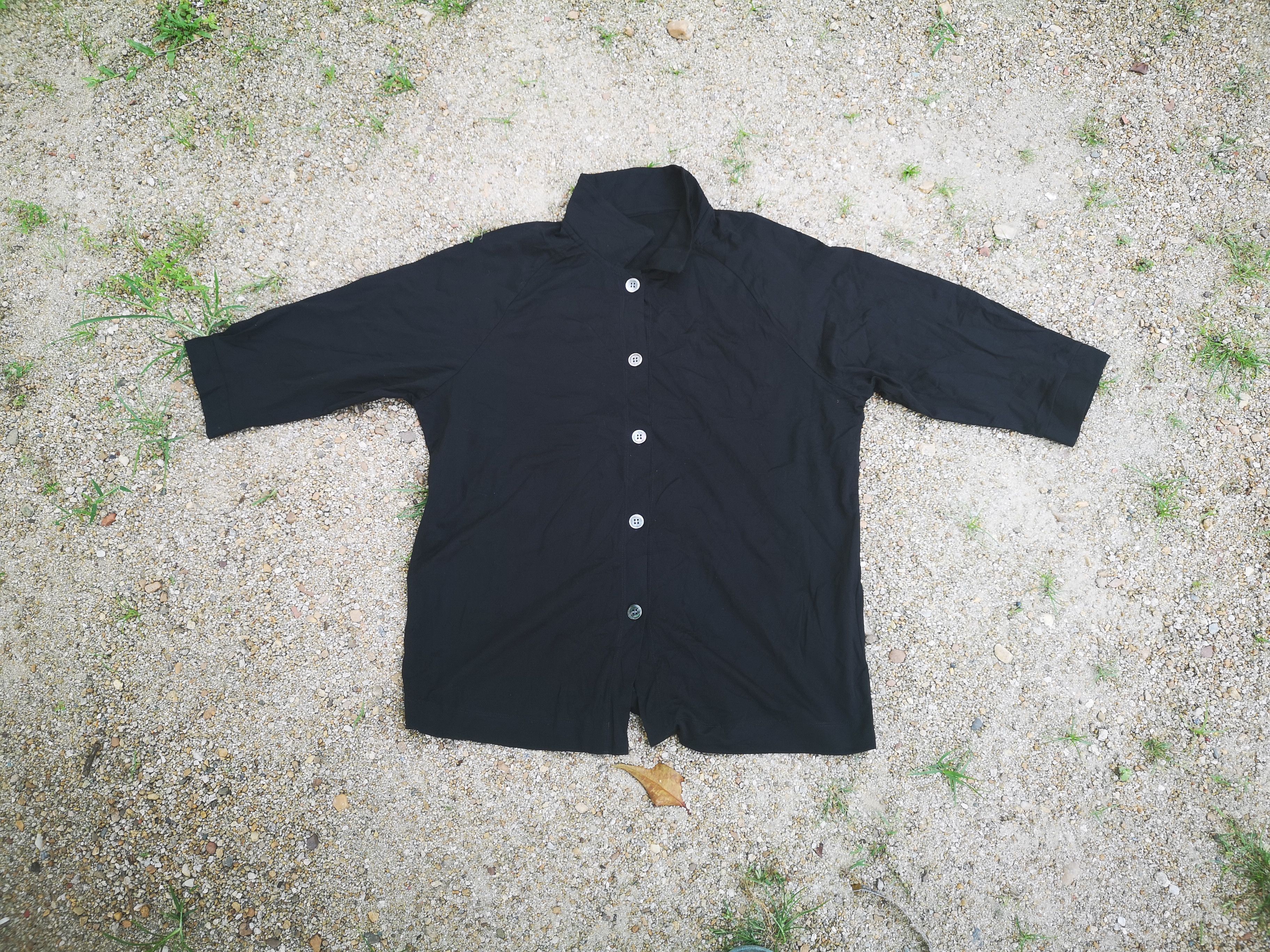 image of Ys Y's For Living Button Shirt in Black, Women's (Size Large)
