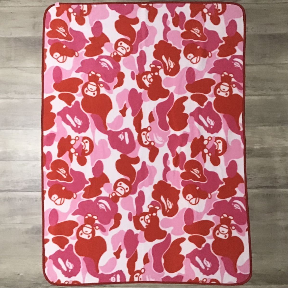 BAPE BIG fleece blanket MILO ABC camo pink a bathing ape