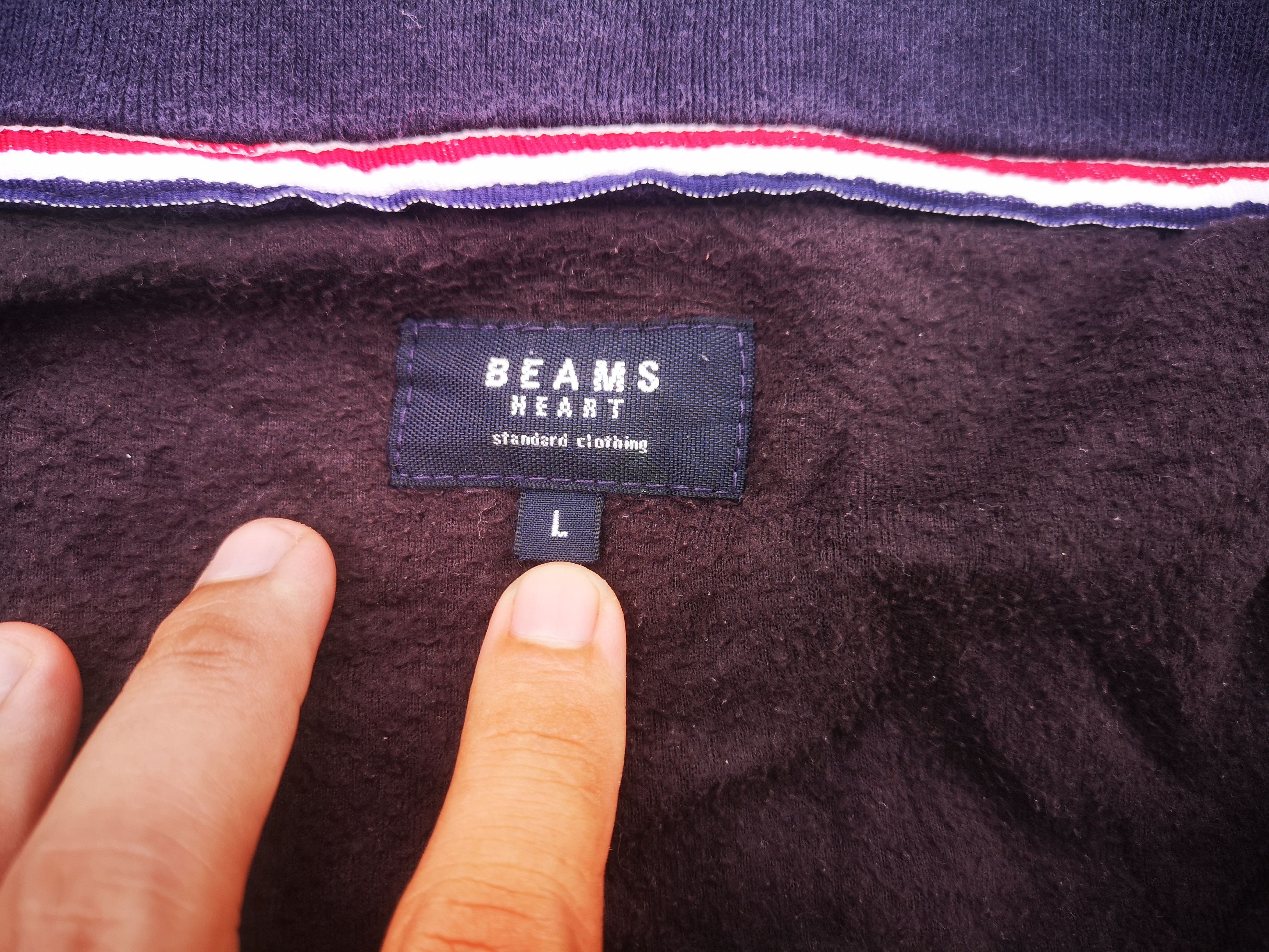 Beams Plus × Japanese Brand Vintage Beams Heart Zipper Hoodie Size US L / EU 52-54 / 3 - 8 Thumbnail
