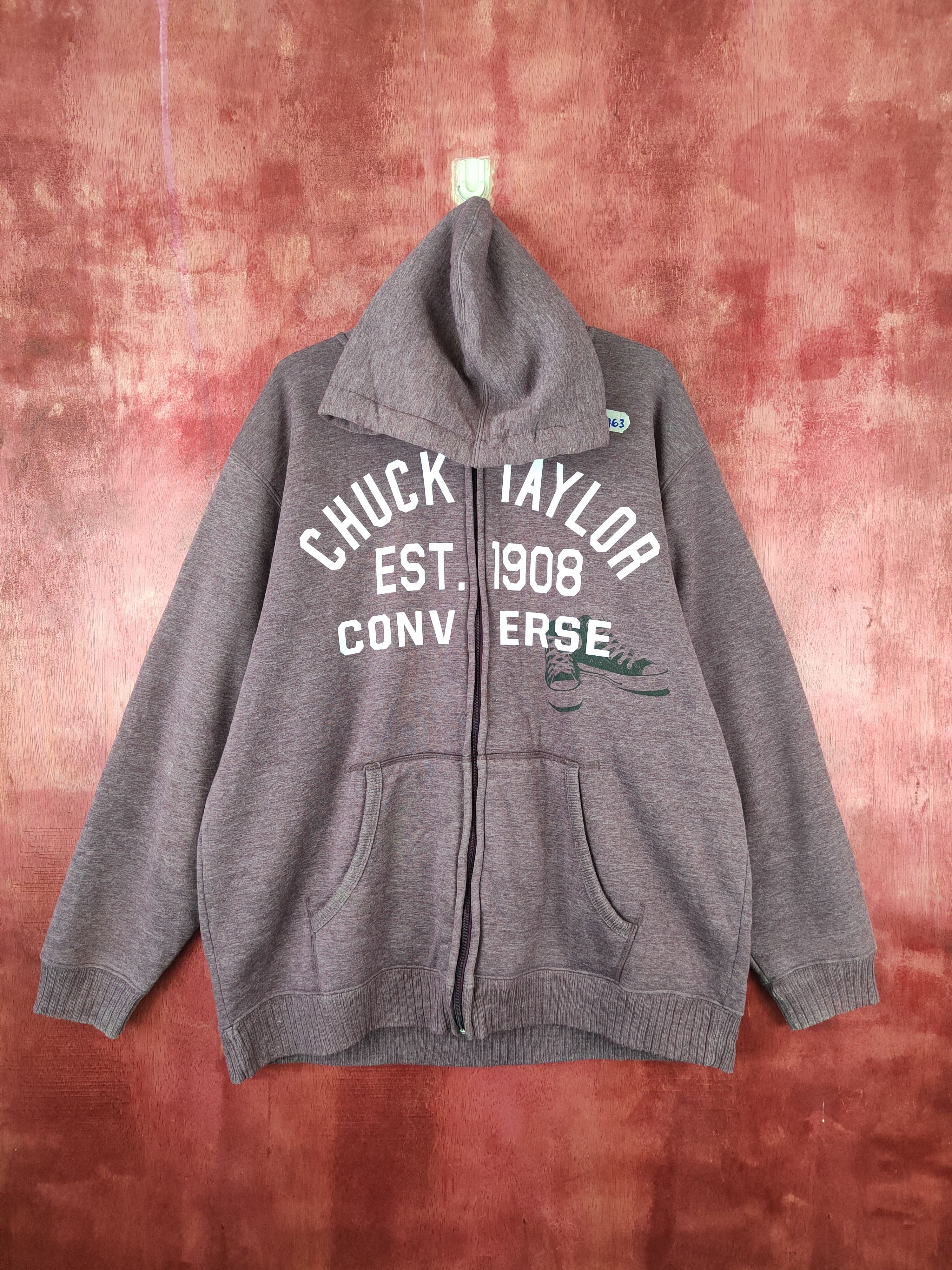 Converse Converse-All Star Purple Hoodie Sweater #5463 Size US XXL / EU 58 / 5 - 1 Thumbnail