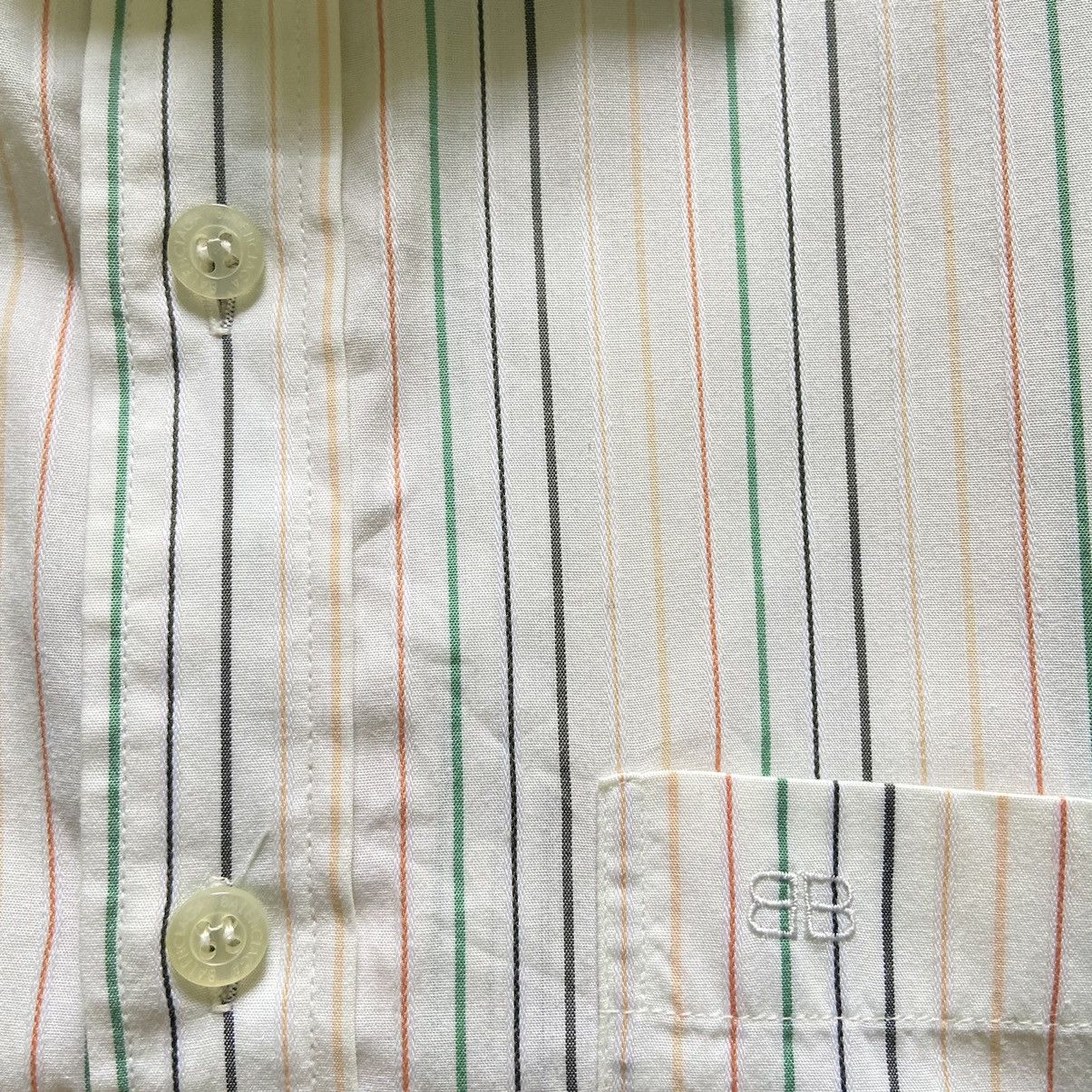 Balenciaga Vintage 90's Balenciaga Striped Shirt Size US M / EU 48-50 / 2 - 3 Thumbnail