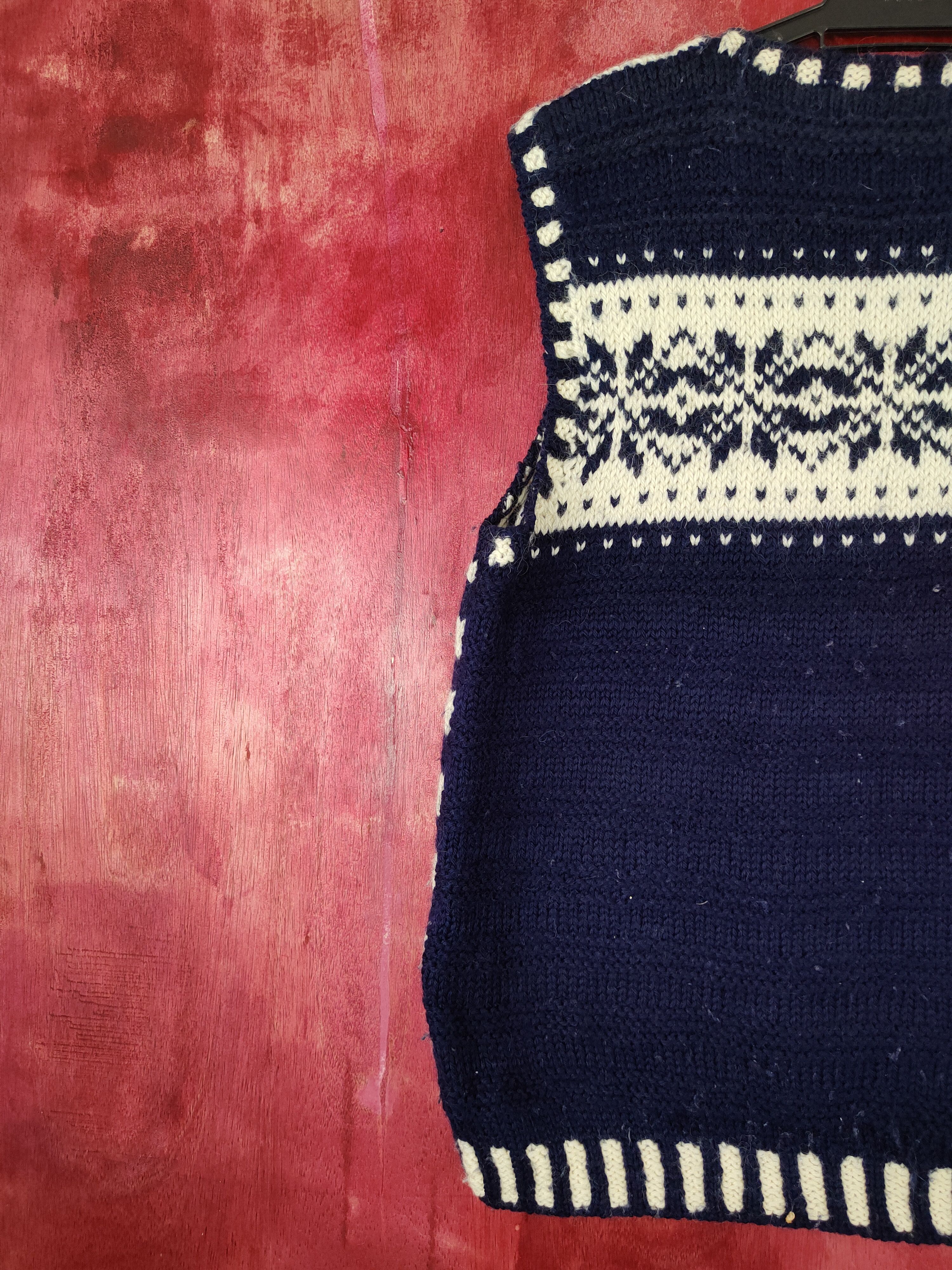 Japanese Brand × Solid and Striped Japanese Brand Dark Blue Knitwear Vests #5459 Size M / US 6-8 / IT 42-44 - 6 Thumbnail