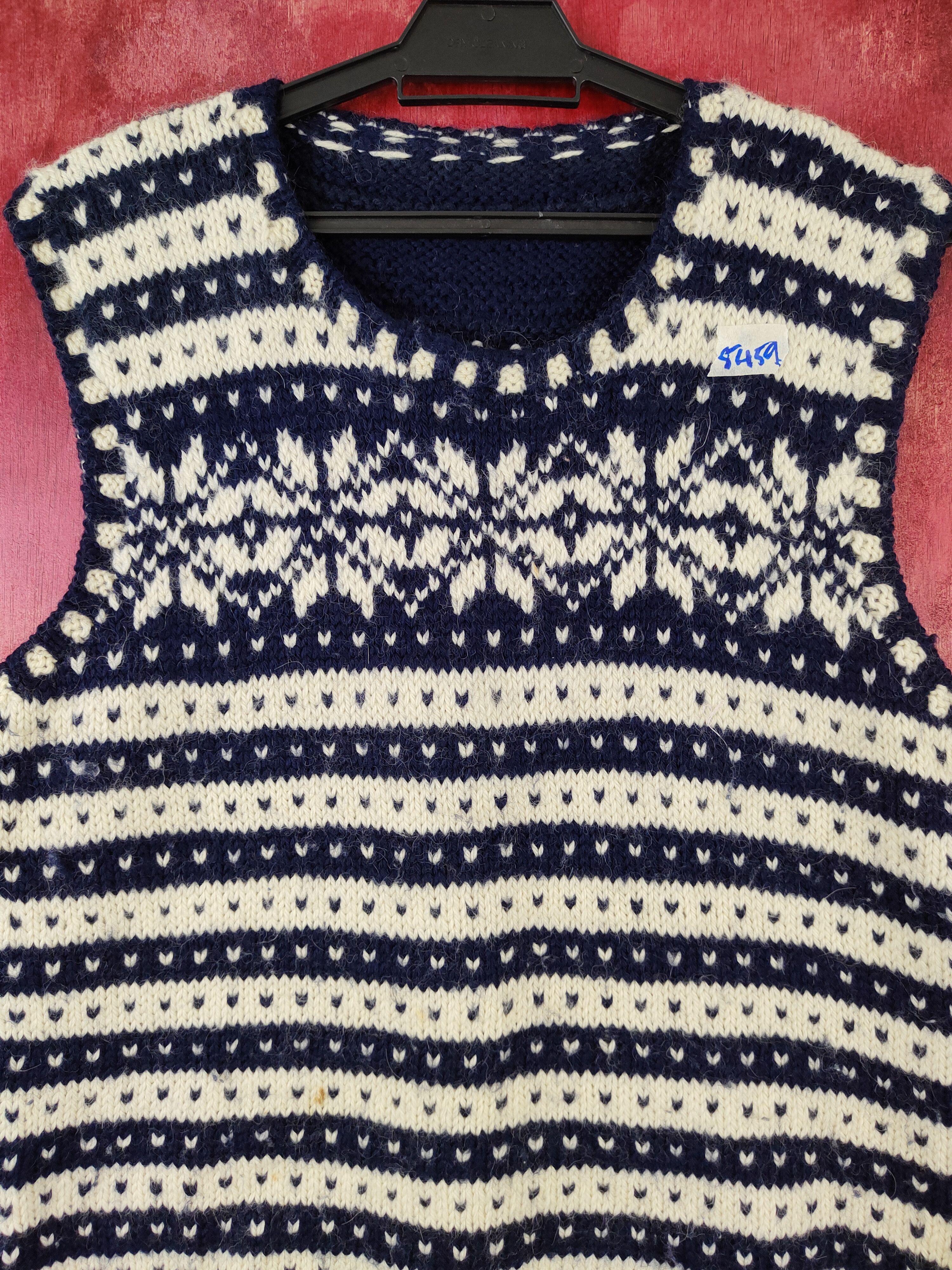 Japanese Brand × Solid and Striped Japanese Brand Dark Blue Knitwear Vests #5459 Size M / US 6-8 / IT 42-44 - 2 Thumbnail