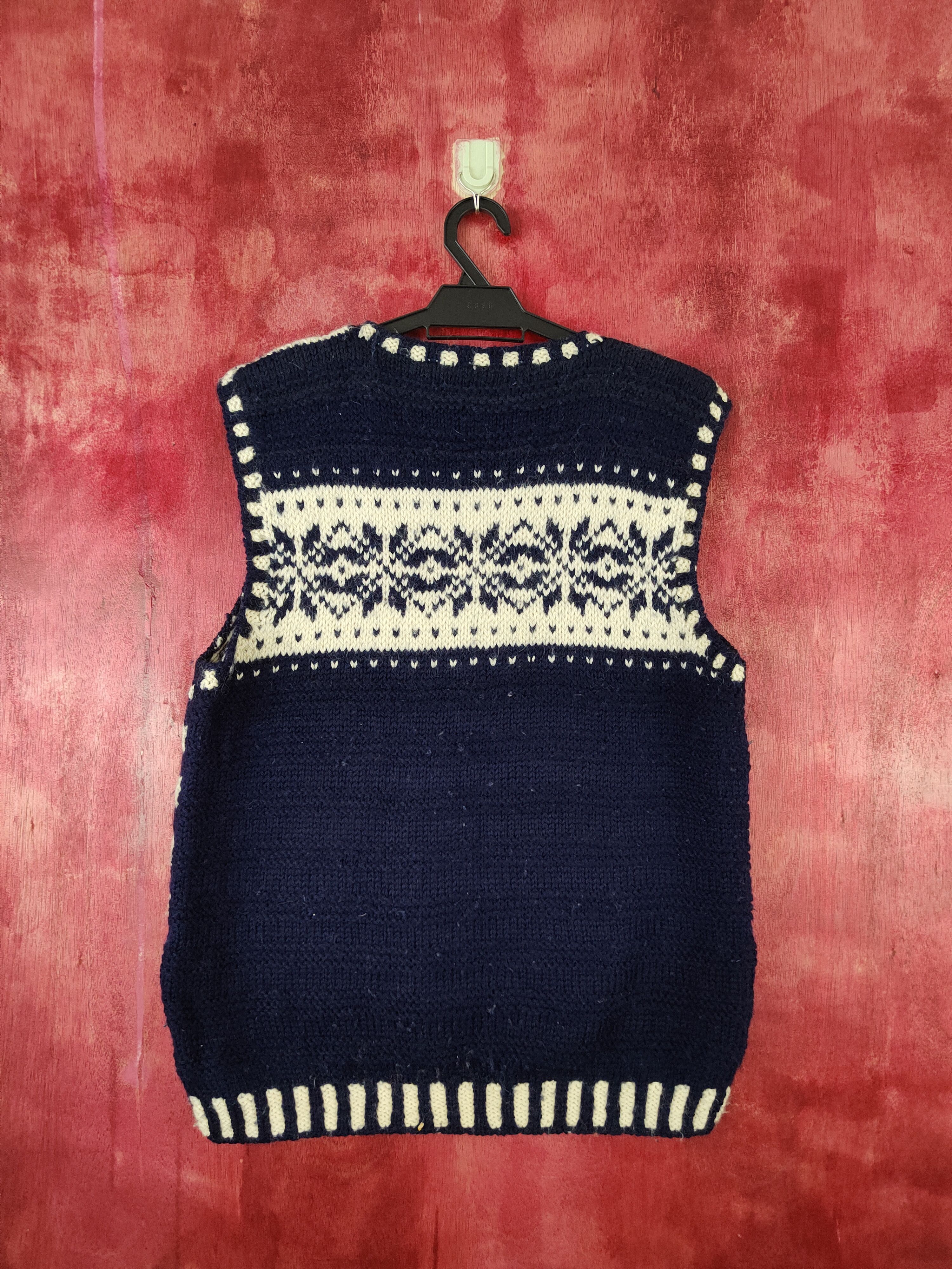 Japanese Brand × Solid and Striped Japanese Brand Dark Blue Knitwear Vests #5459 Size M / US 6-8 / IT 42-44 - 5 Thumbnail